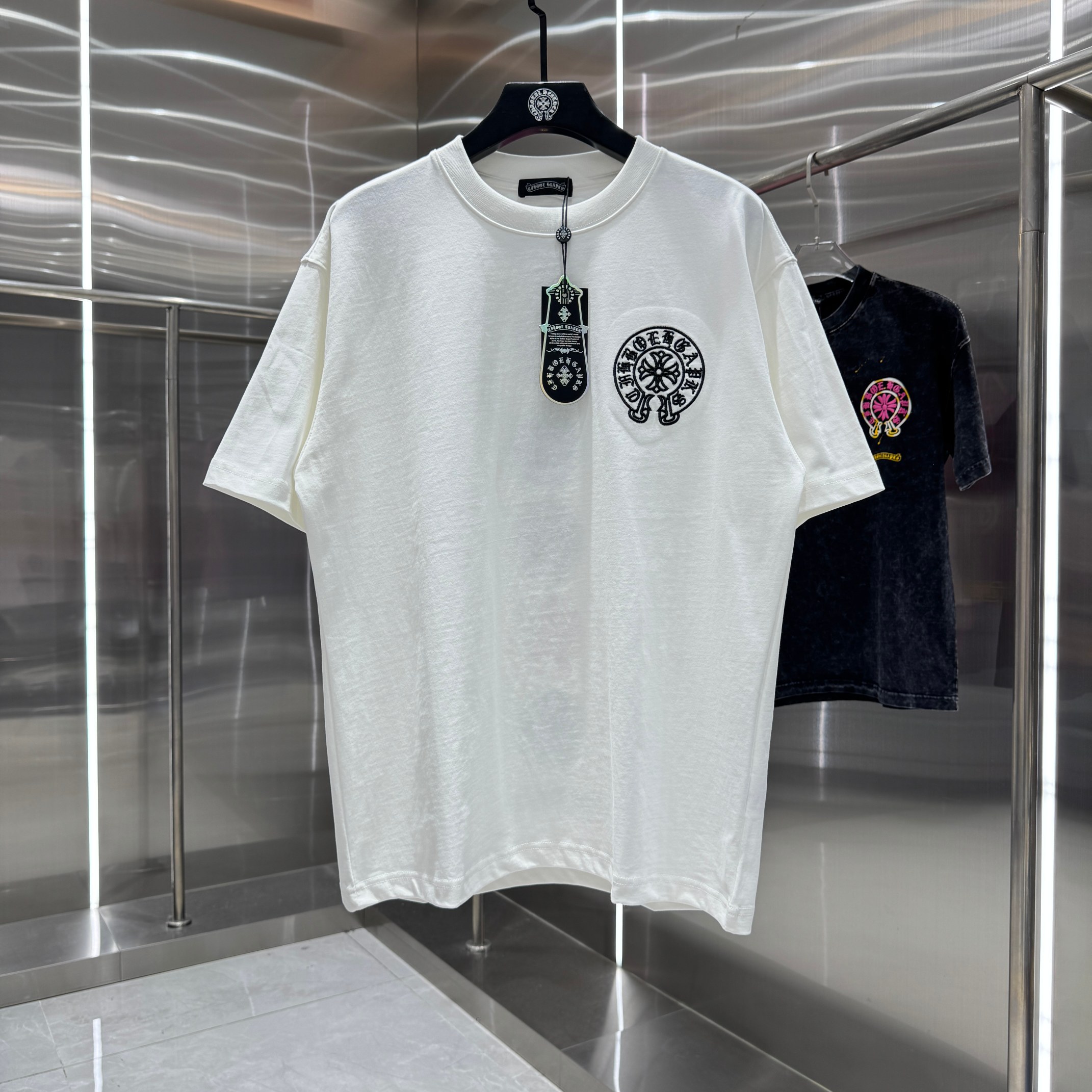 Chrome Hearts 克罗心 CH 春夏新款 2026 彩色马蹄万针刺绣工艺短袖T恤 重工水洗面料300克重