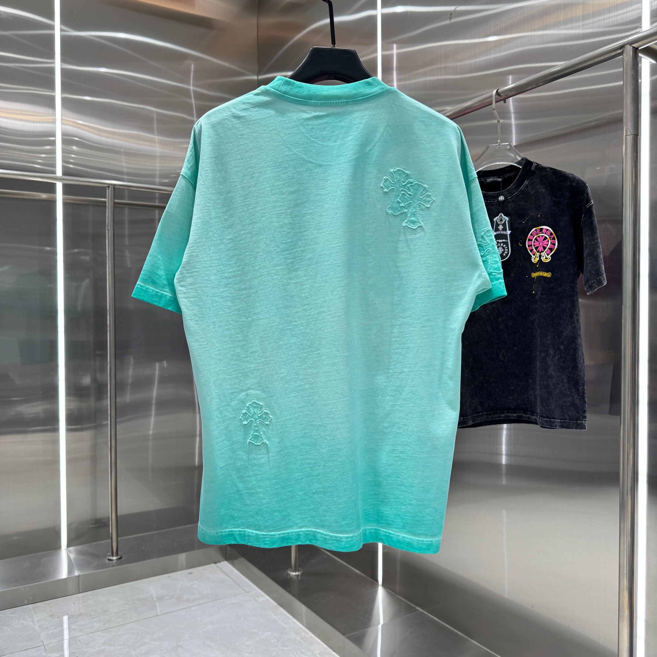 Chrome Hearts 克罗心 CH 春夏新款 2026 重工水洗贴布绣短袖T恤 重工水洗面料330克重