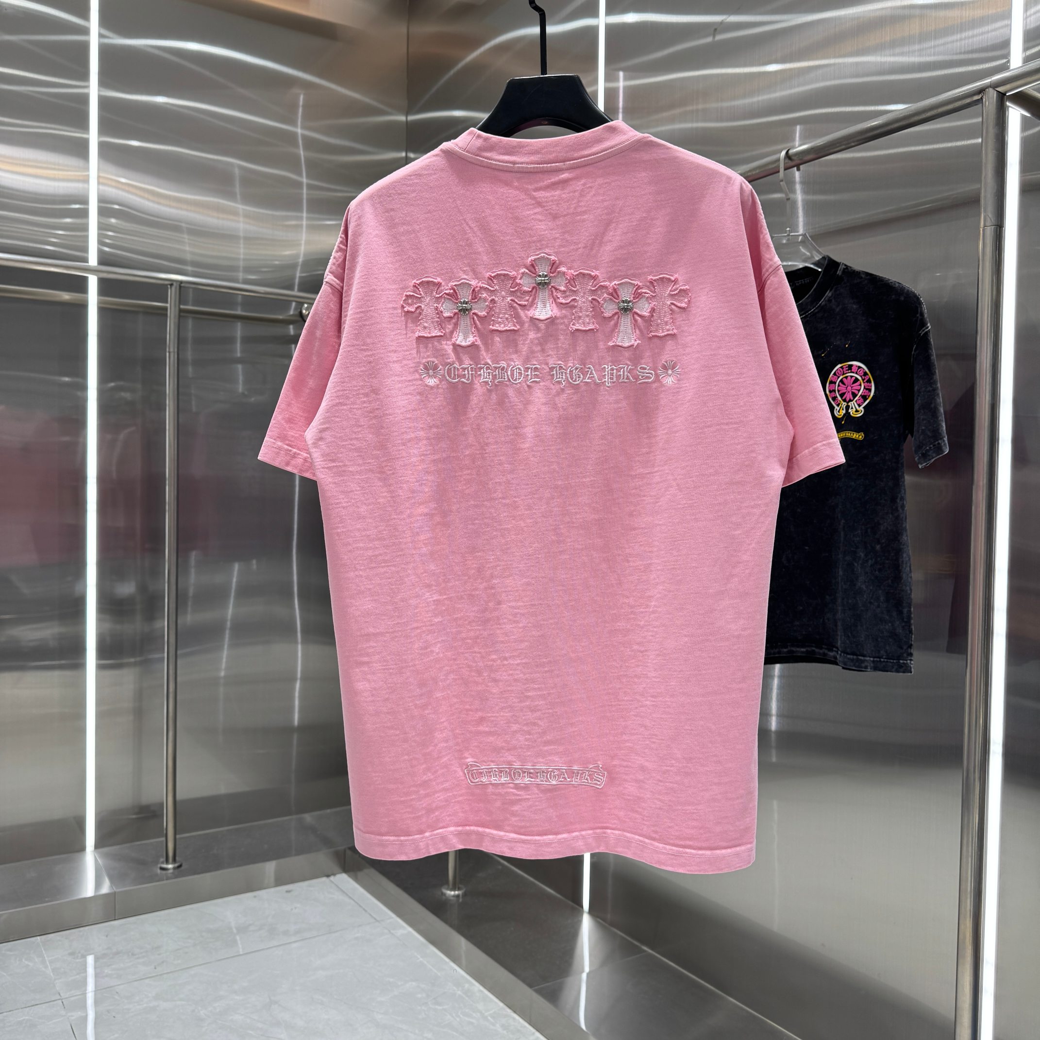 Chrome Hearts 克罗心 CH 春夏新款 2026 贴布绣绣花工艺短袖T恤 重工水洗面料330克重