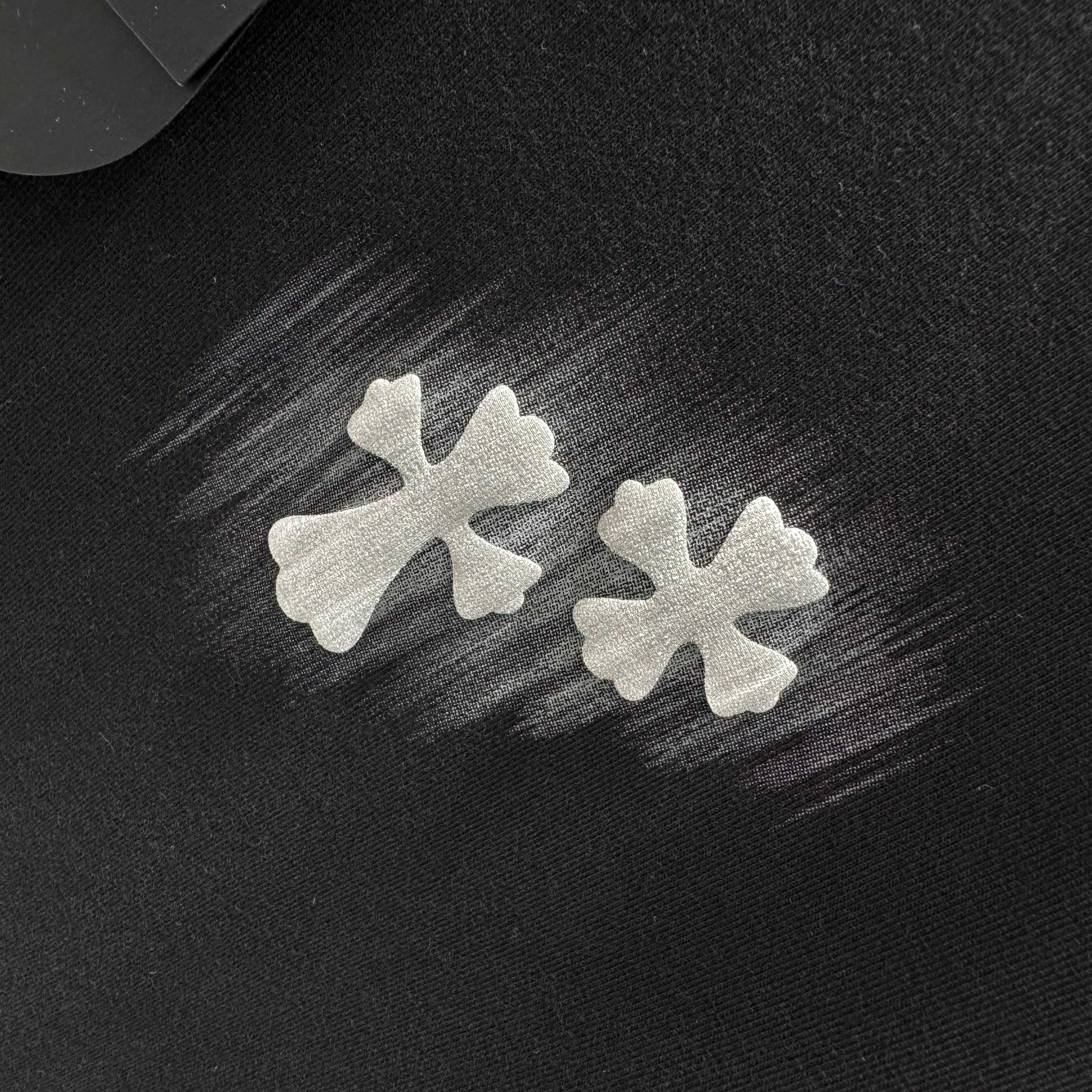 Chrome Hearts 克罗心 CH 春夏新款 2026 手工刷浆印花工艺短袖T恤 重工水洗面料320克重