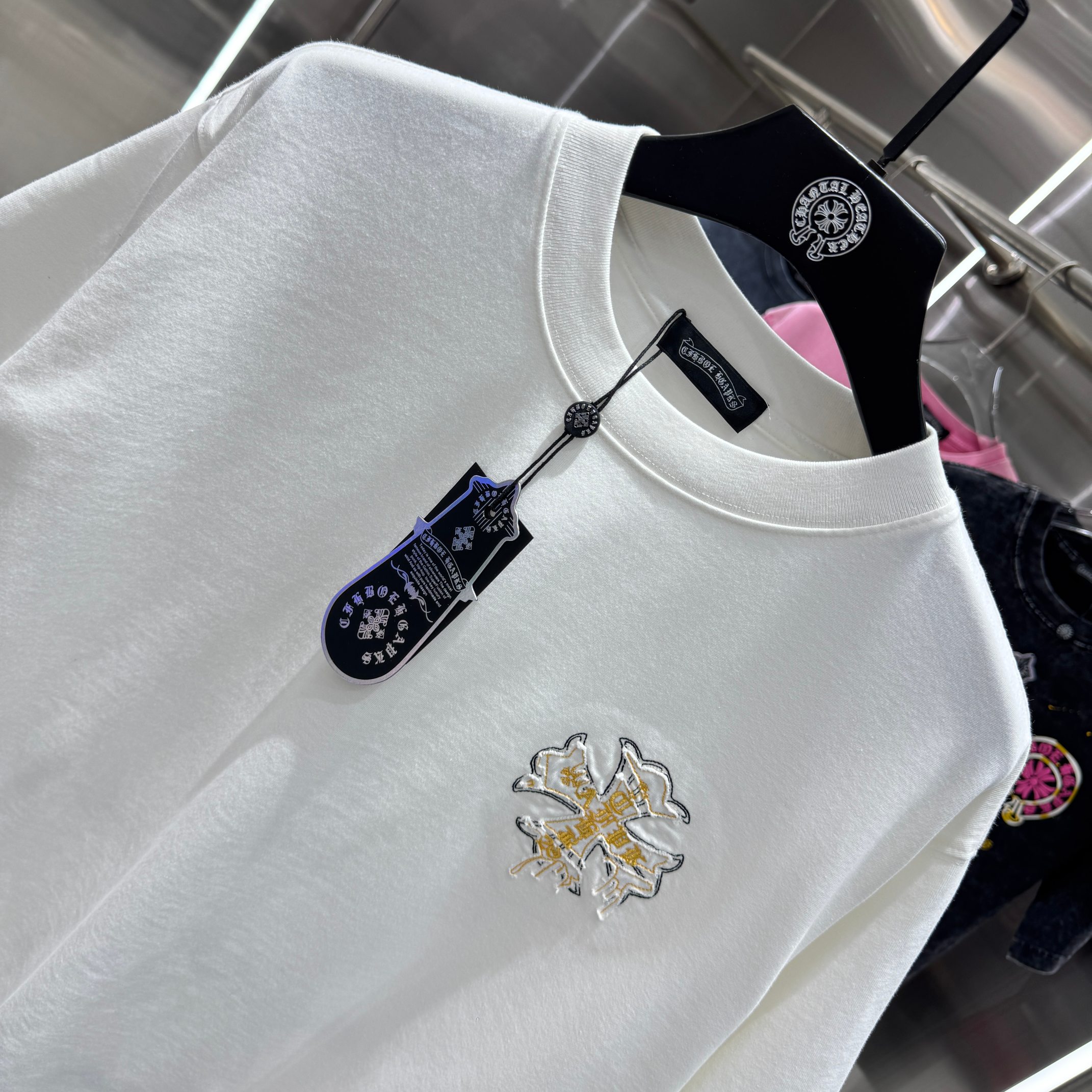 Chrome Hearts 克罗心 CH 春夏新款 2026 重工水洗贴布绣 万针刺绣工艺短袖T恤 重工水洗面料300克重