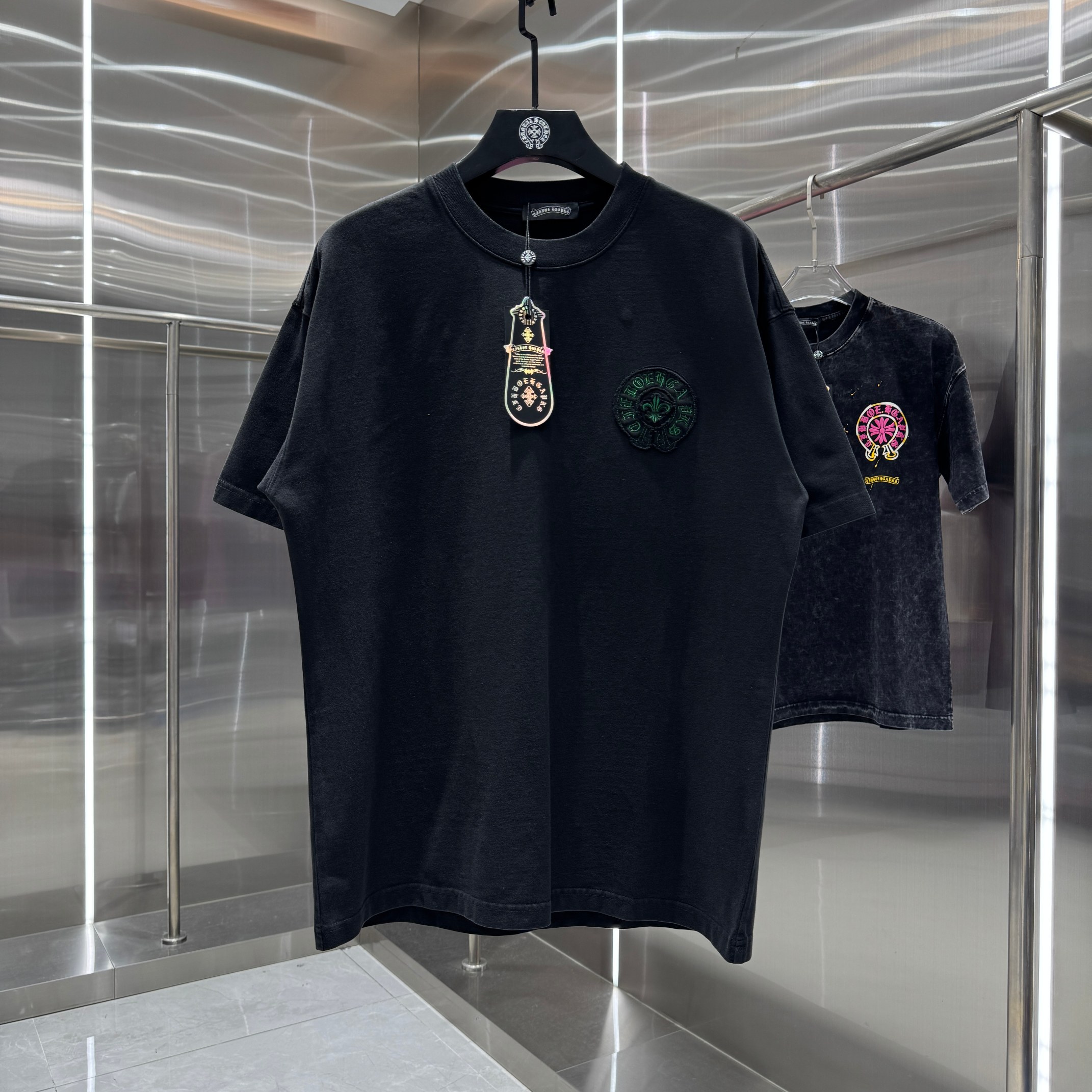 Chrome Hearts 克罗心 CH 春夏新款 2026 贴布绣绣花工艺短袖T恤 重工水洗面料350克重
