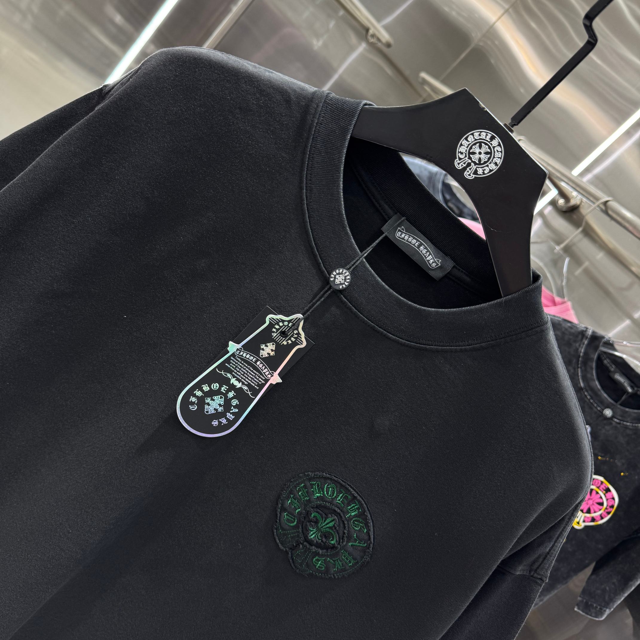 Chrome Hearts 克罗心 CH 春夏新款 2026 贴布绣绣花工艺短袖T恤 重工水洗面料350克重