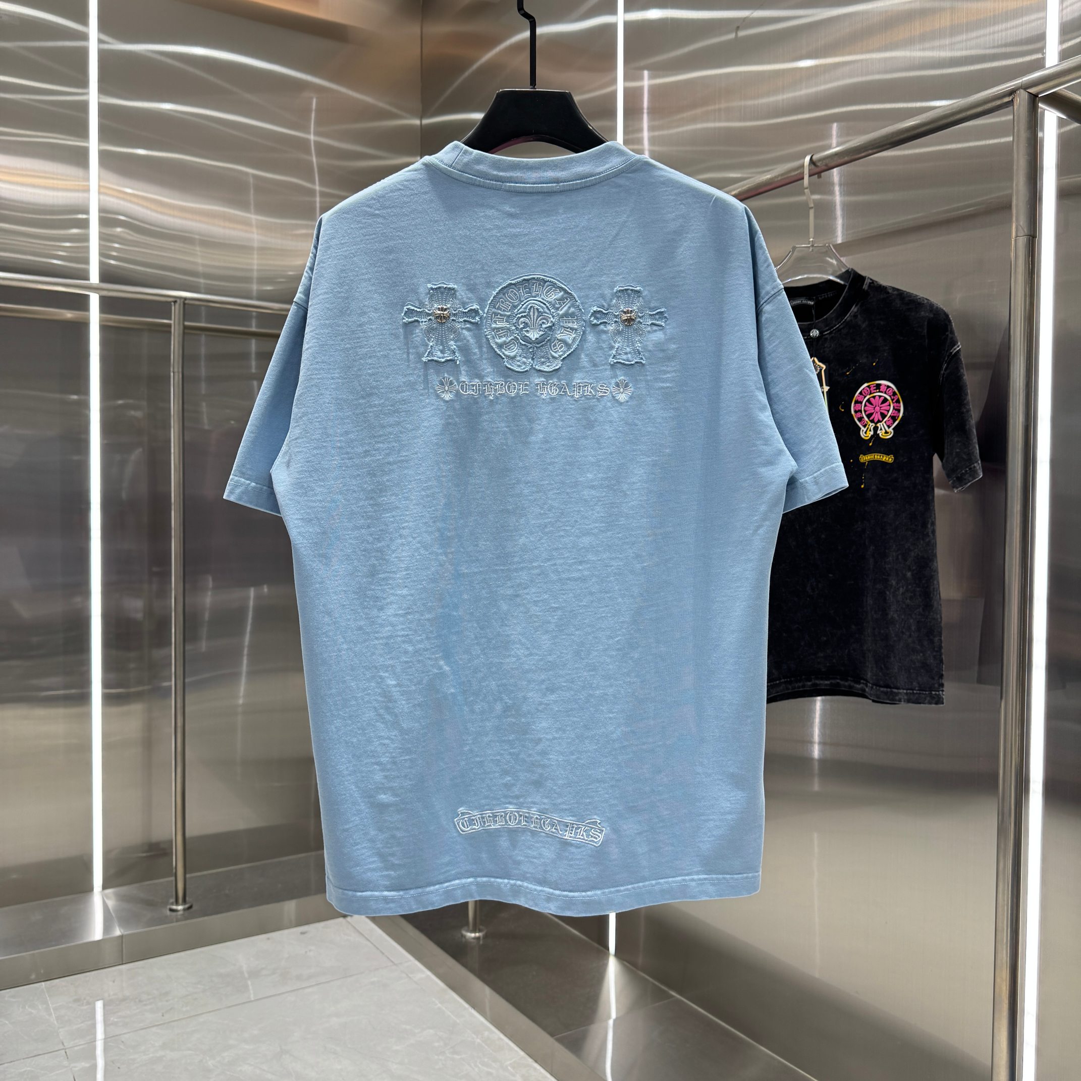Chrome Hearts 克罗心 CH 春夏新款 2026 贴布绣绣花工艺短袖T恤 重工水洗面料350克重