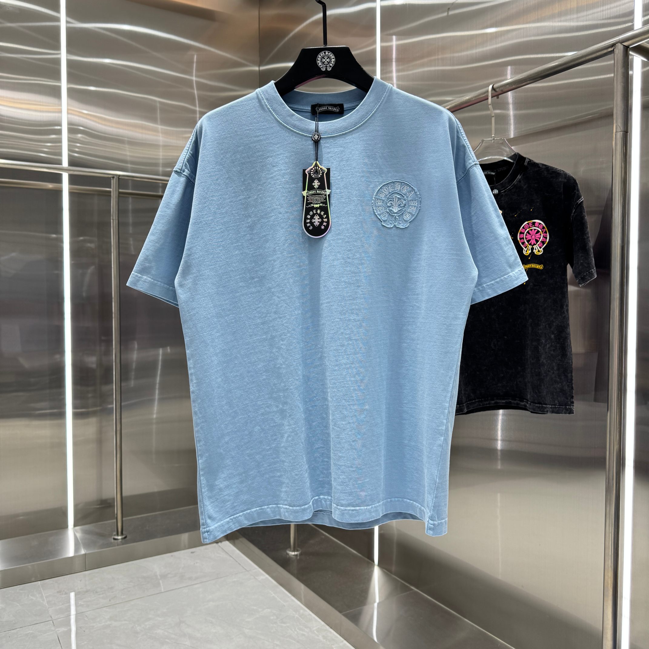 Chrome Hearts 克罗心 CH 春夏新款 2026 贴布绣绣花工艺短袖T恤 重工水洗面料350克重