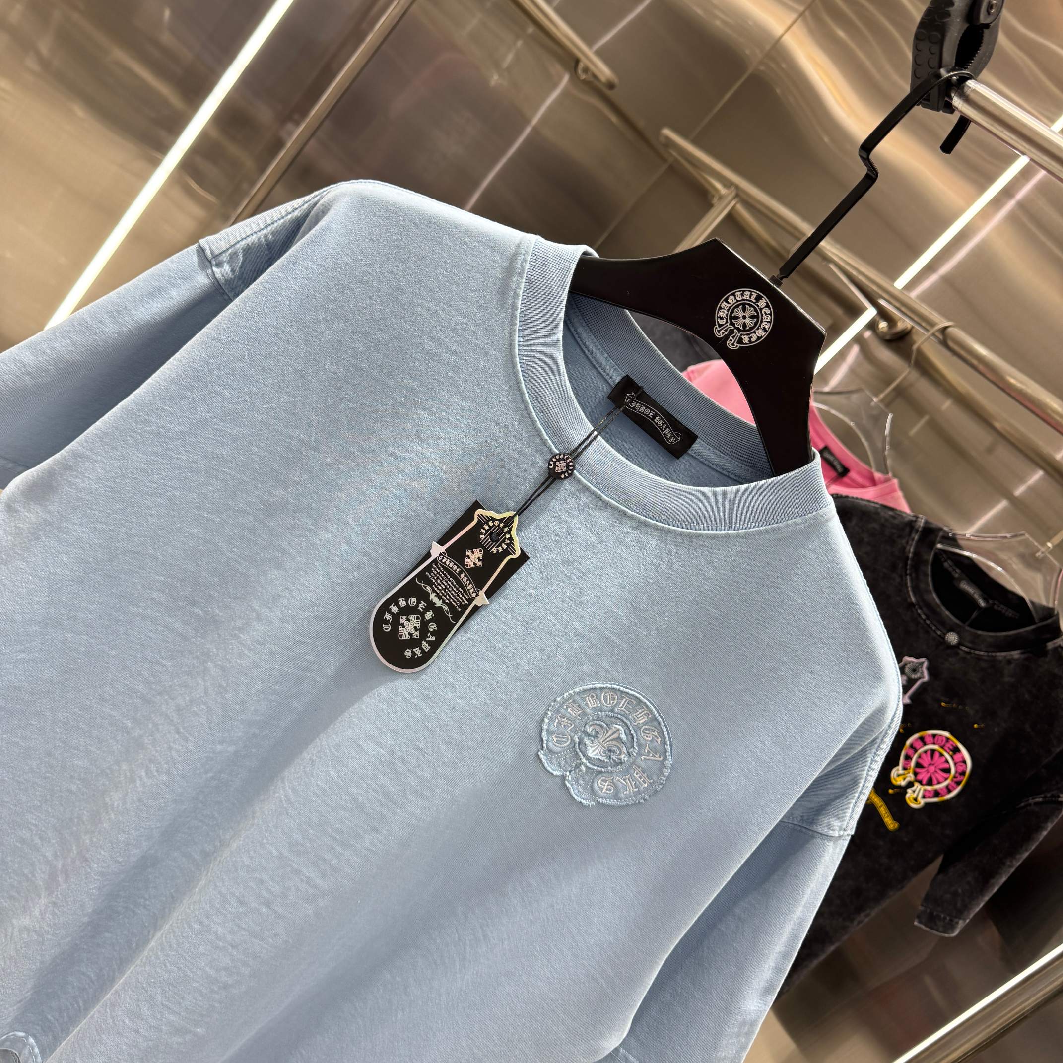 Chrome Hearts 克罗心 CH 春夏新款 2026 贴布绣绣花工艺短袖T恤 重工水洗面料350克重