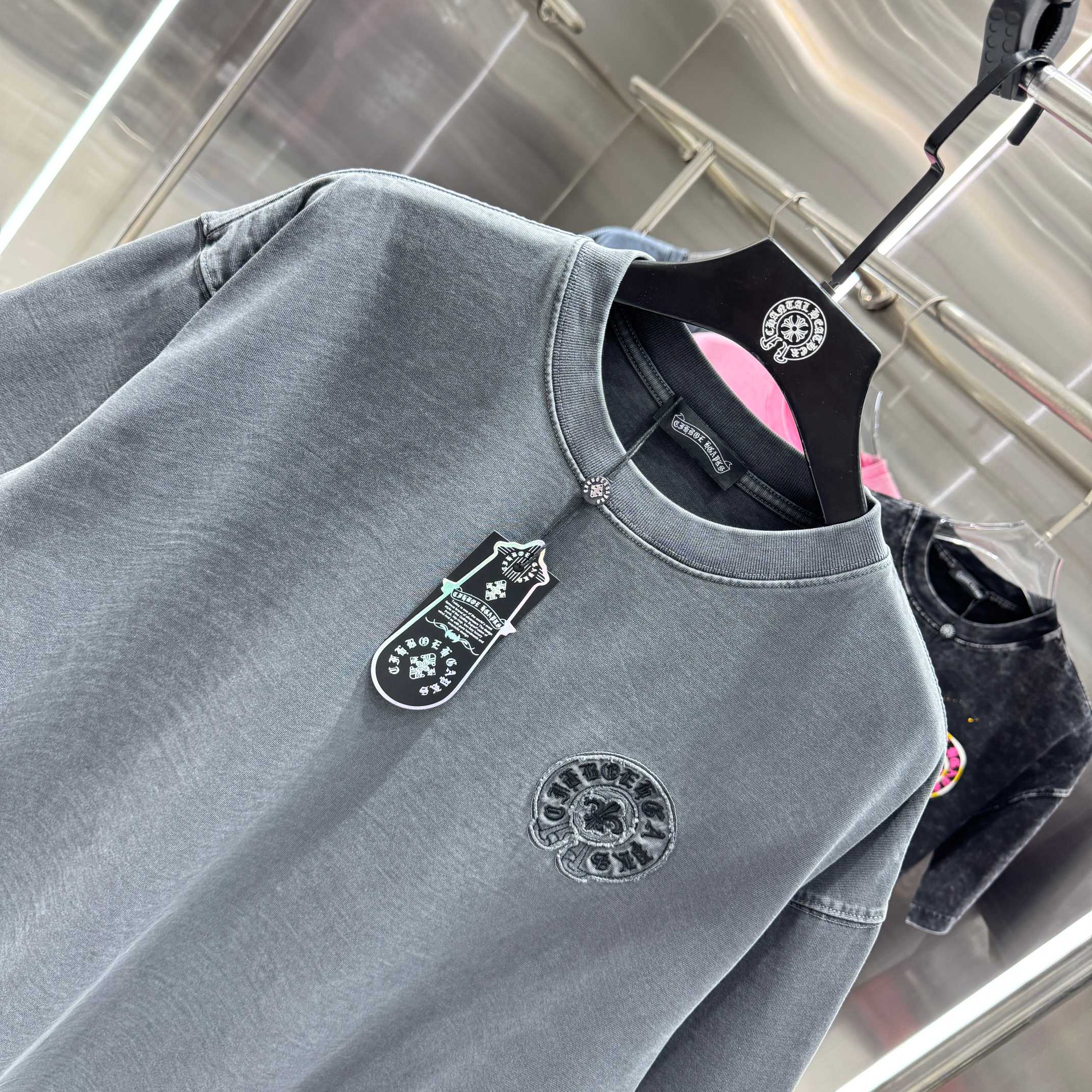 Chrome Hearts 克罗心 CH 春夏新款 2026 贴布绣绣花工艺短袖T恤 重工水洗面料350克重