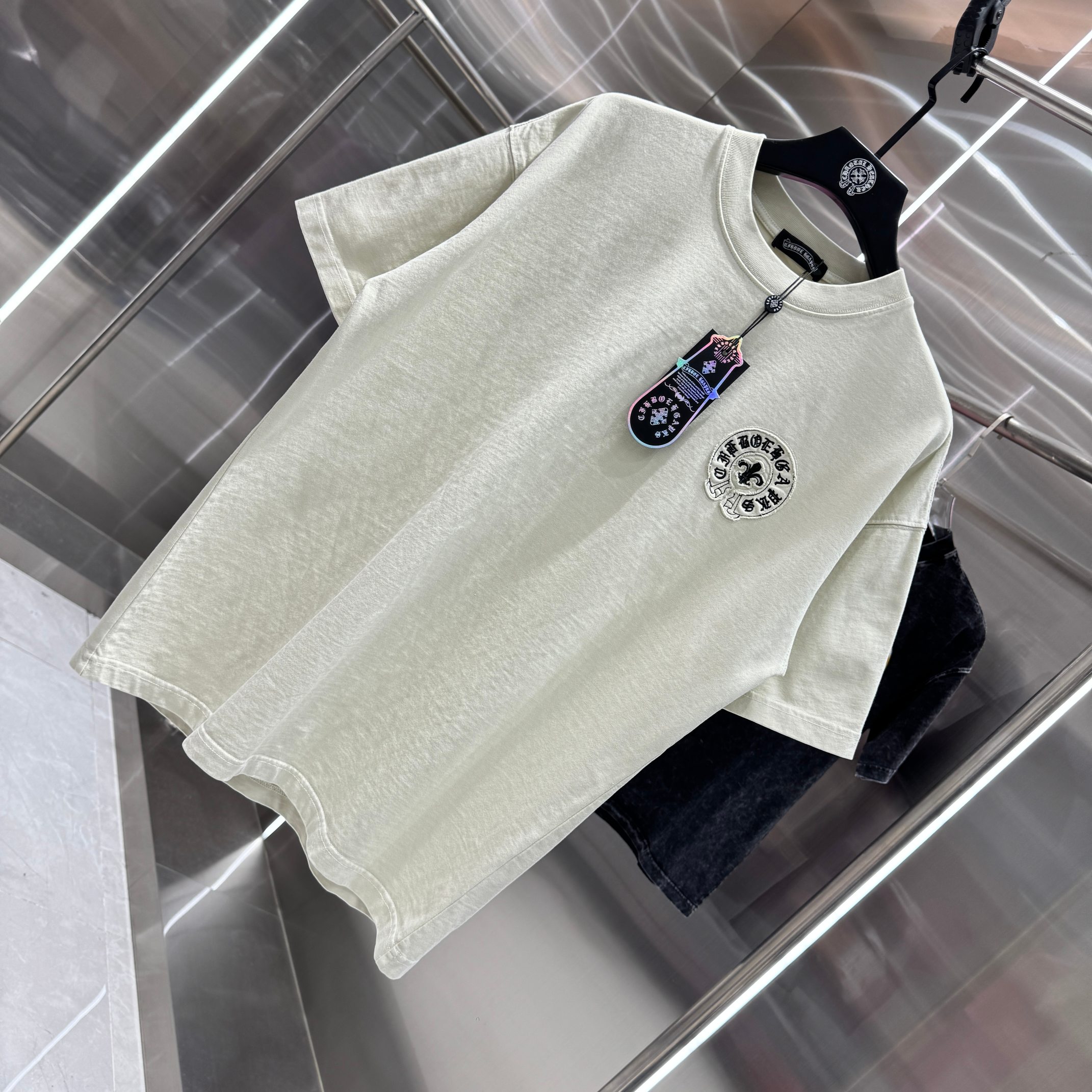 Chrome Hearts 克罗心 CH 春夏新款 2026 贴布绣绣花工艺短袖T恤 重工水洗面料350克重