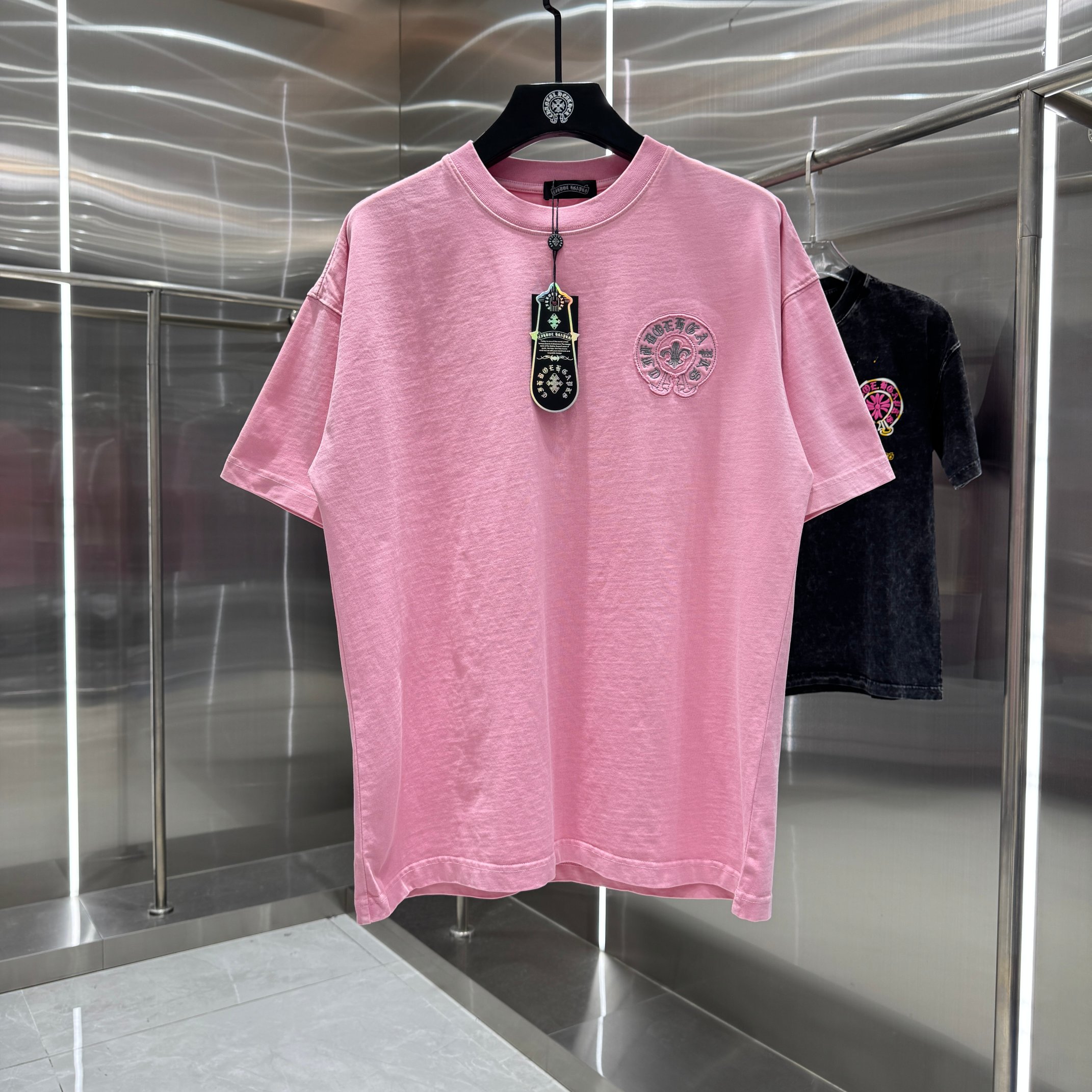Chrome Hearts 克罗心 CH 春夏新款 2026 贴布绣绣花工艺短袖T恤 重工水洗面料350克重