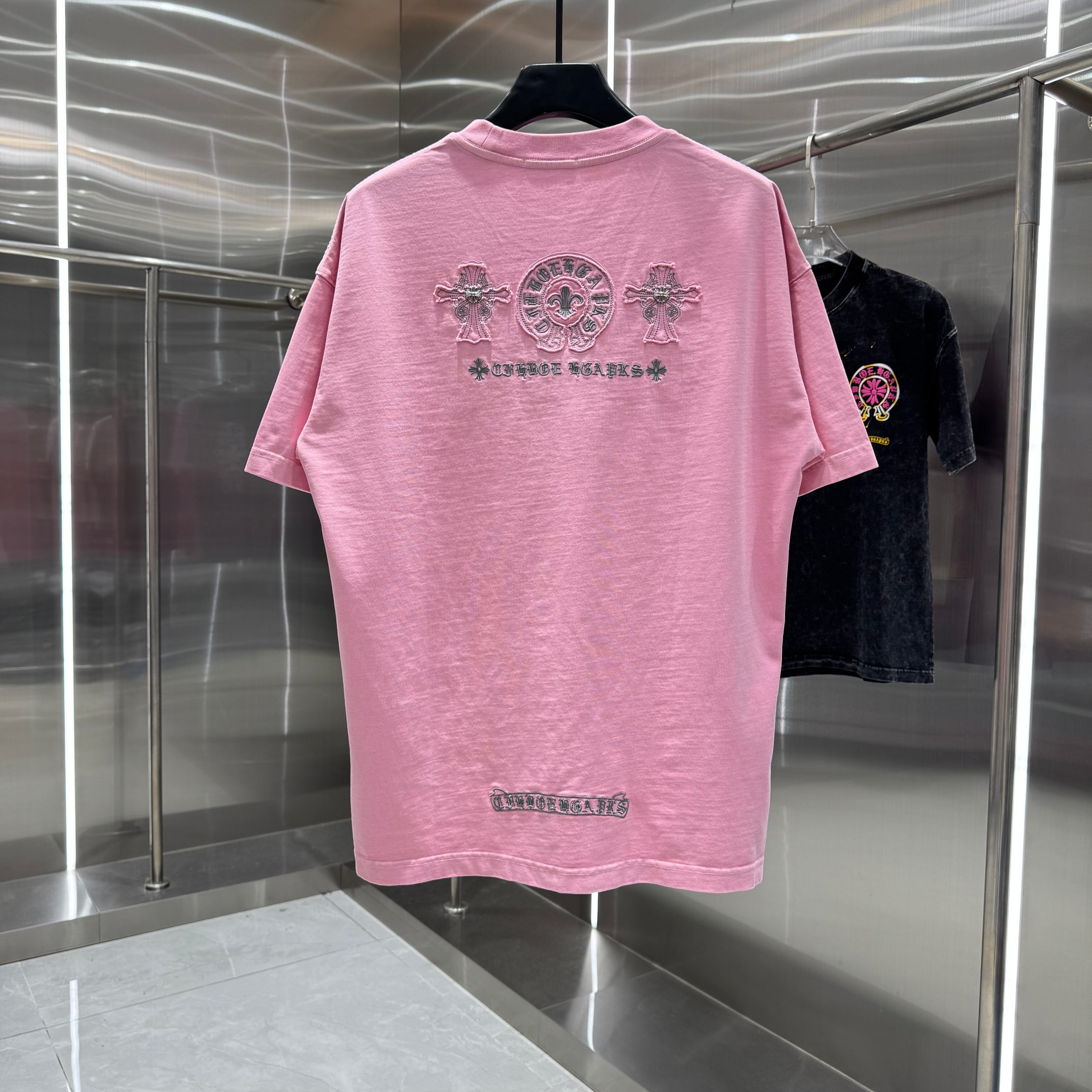 Chrome Hearts 克罗心 CH 春夏新款 2026 贴布绣绣花工艺短袖T恤 重工水洗面料350克重
