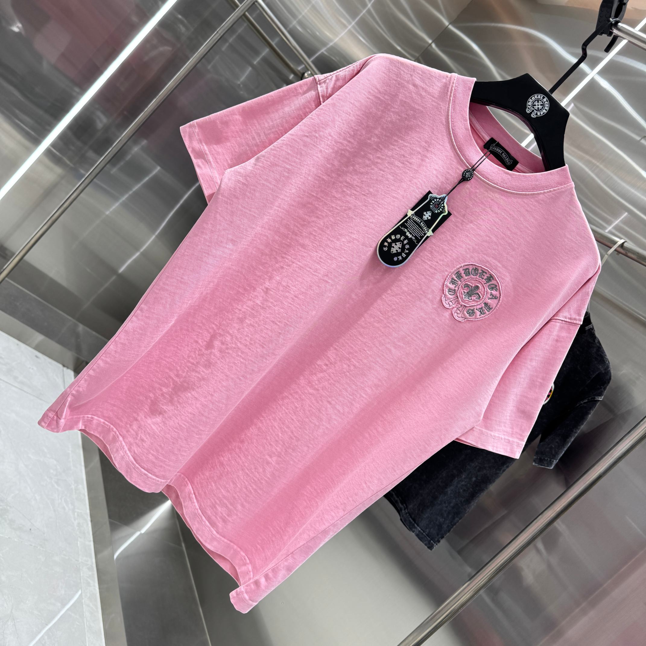 Chrome Hearts 克罗心 CH 春夏新款 2026 贴布绣绣花工艺短袖T恤 重工水洗面料350克重