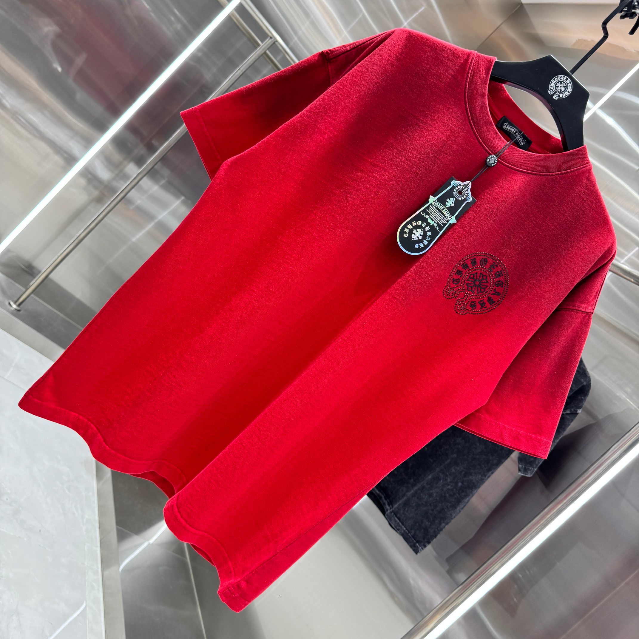 Chrome Hearts 克罗心 CH 春夏新款 2026 重工烫钻工艺短袖T恤 重工水洗面料350克重