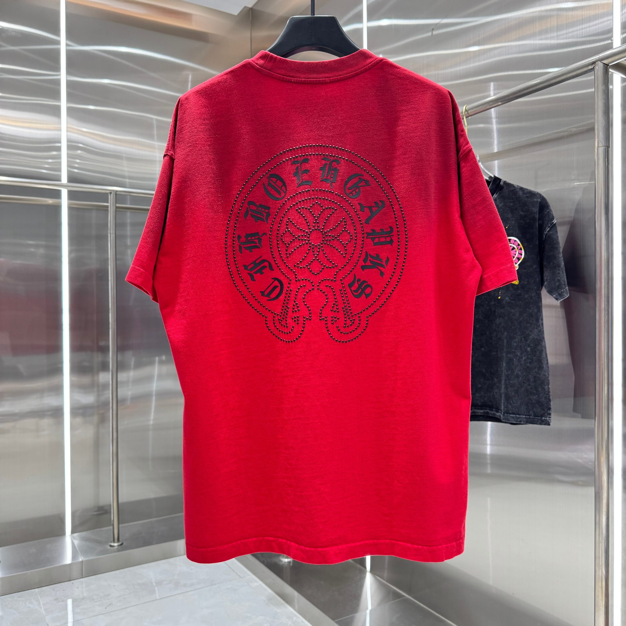 Chrome Hearts 克罗心 CH 春夏新款 2026 重工烫钻工艺短袖T恤 重工水洗面料350克重