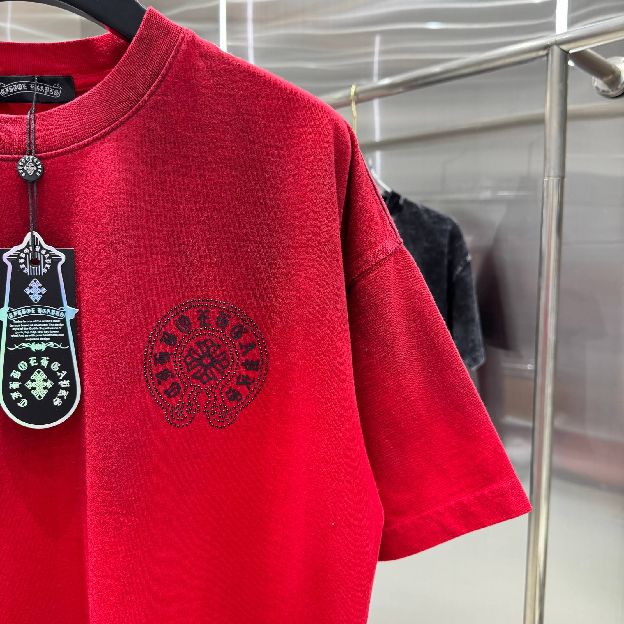 Chrome Hearts 克罗心 CH 春夏新款 2026 重工烫钻工艺短袖T恤 重工水洗面料350克重