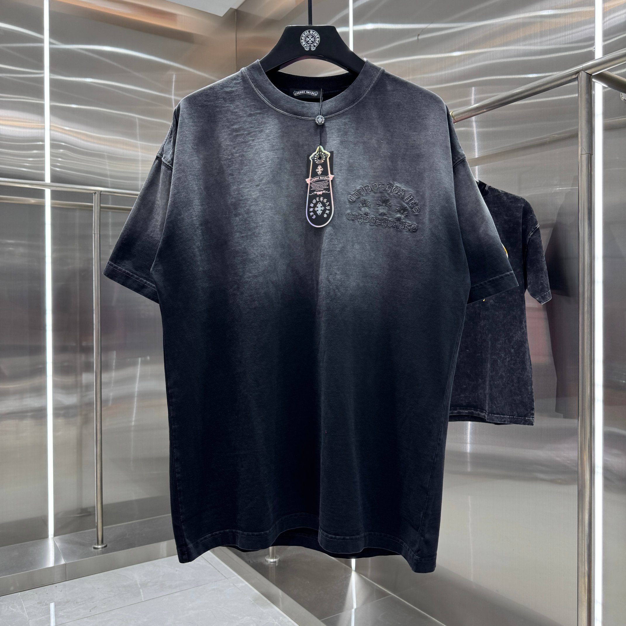 Chrome Hearts 克罗心 CH 春夏新款 2026 贴布绣绣花工艺短袖T恤 重工水洗面料350克重