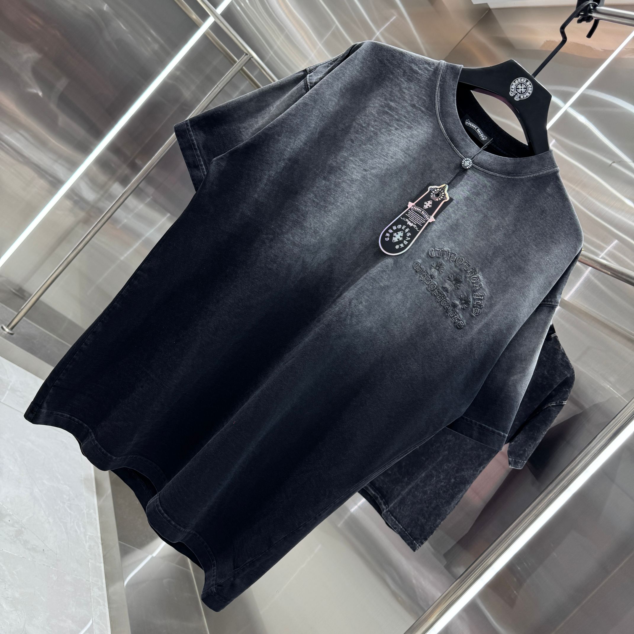 Chrome Hearts 克罗心 CH 春夏新款 2026 贴布绣绣花工艺短袖T恤 重工水洗面料350克重