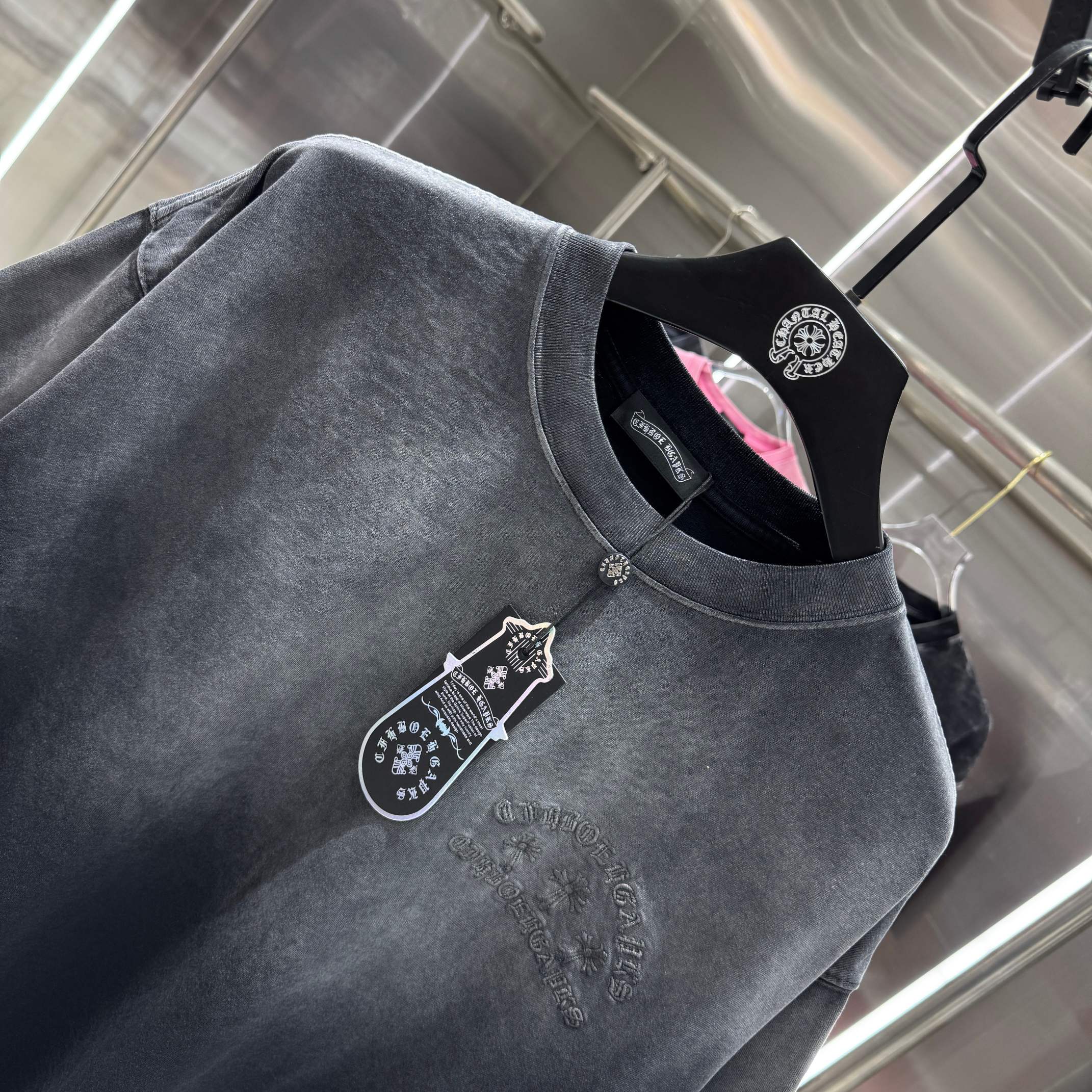 Chrome Hearts 克罗心 CH 春夏新款 2026 贴布绣绣花工艺短袖T恤 重工水洗面料350克重