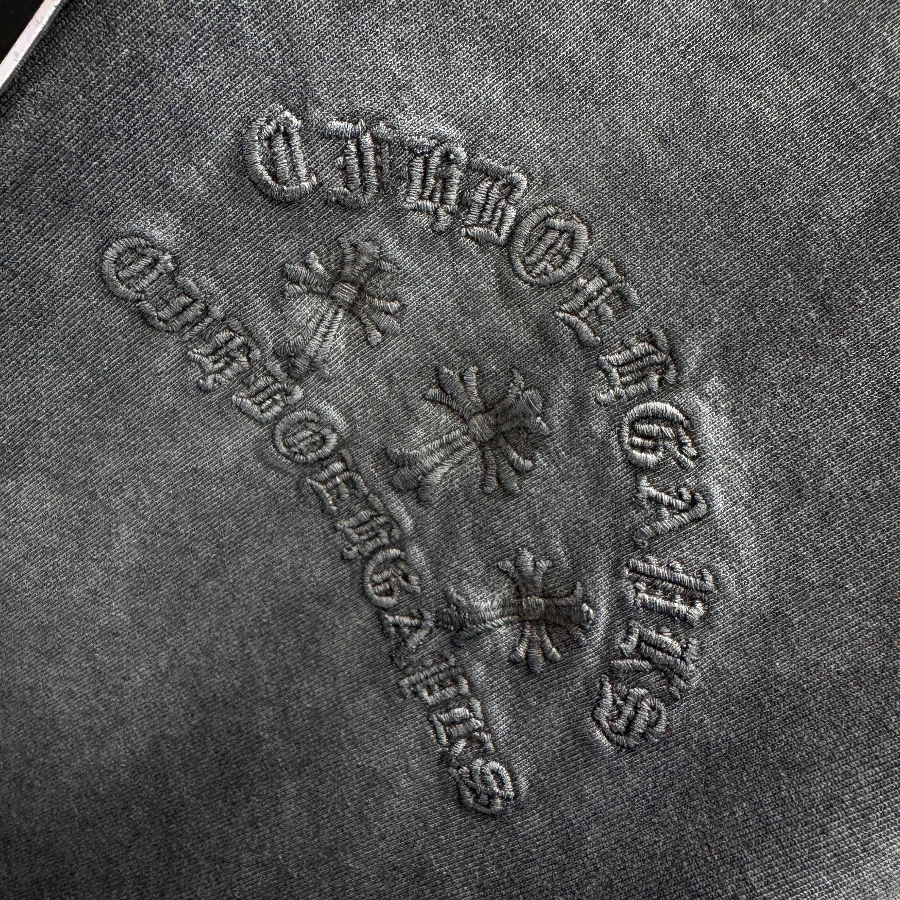 Chrome Hearts 克罗心 CH 春夏新款 2026 贴布绣绣花工艺短袖T恤 重工水洗面料350克重