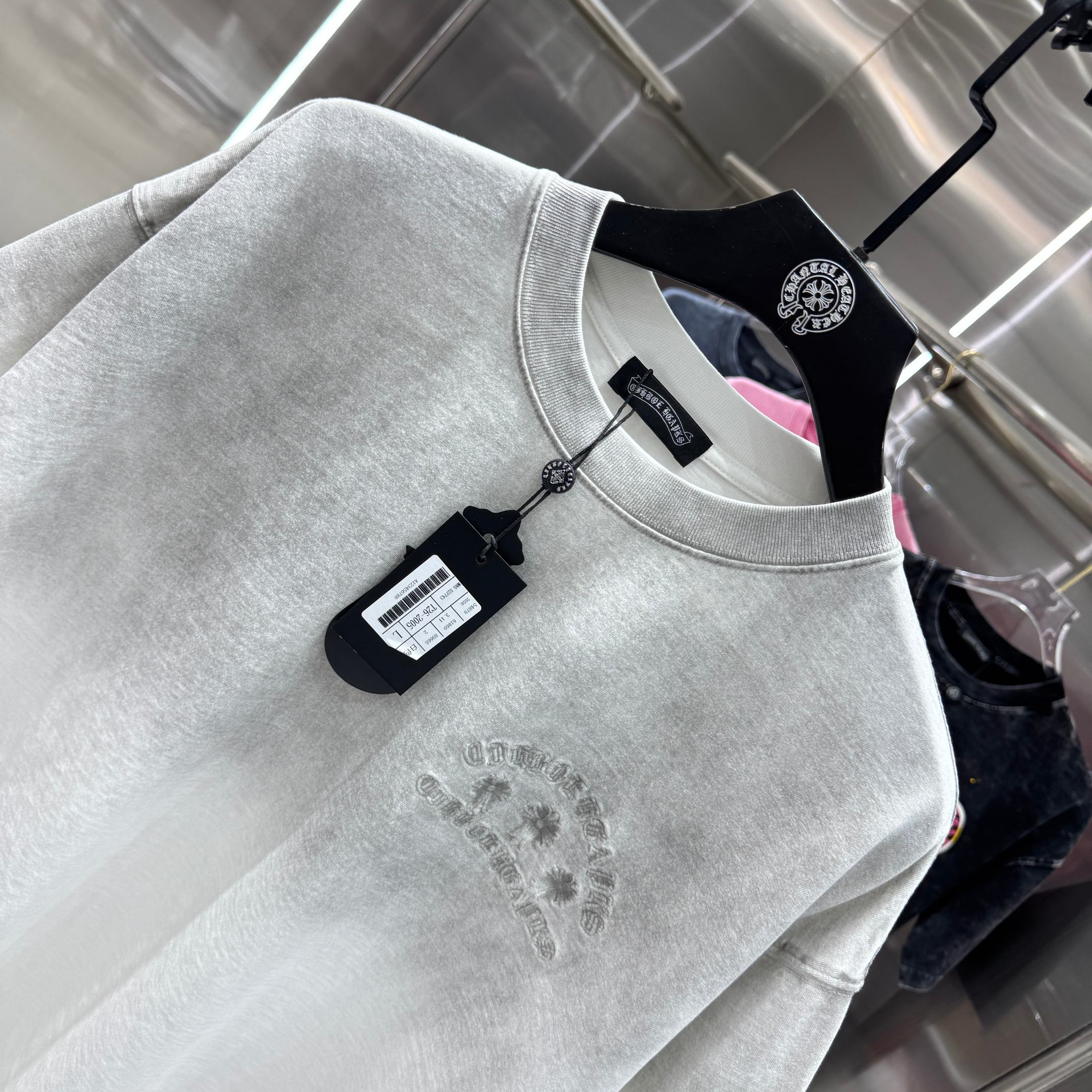 Chrome Hearts 克罗心 CH 春夏新款 2026 贴布绣绣花工艺短袖T恤 重工水洗面料350克重