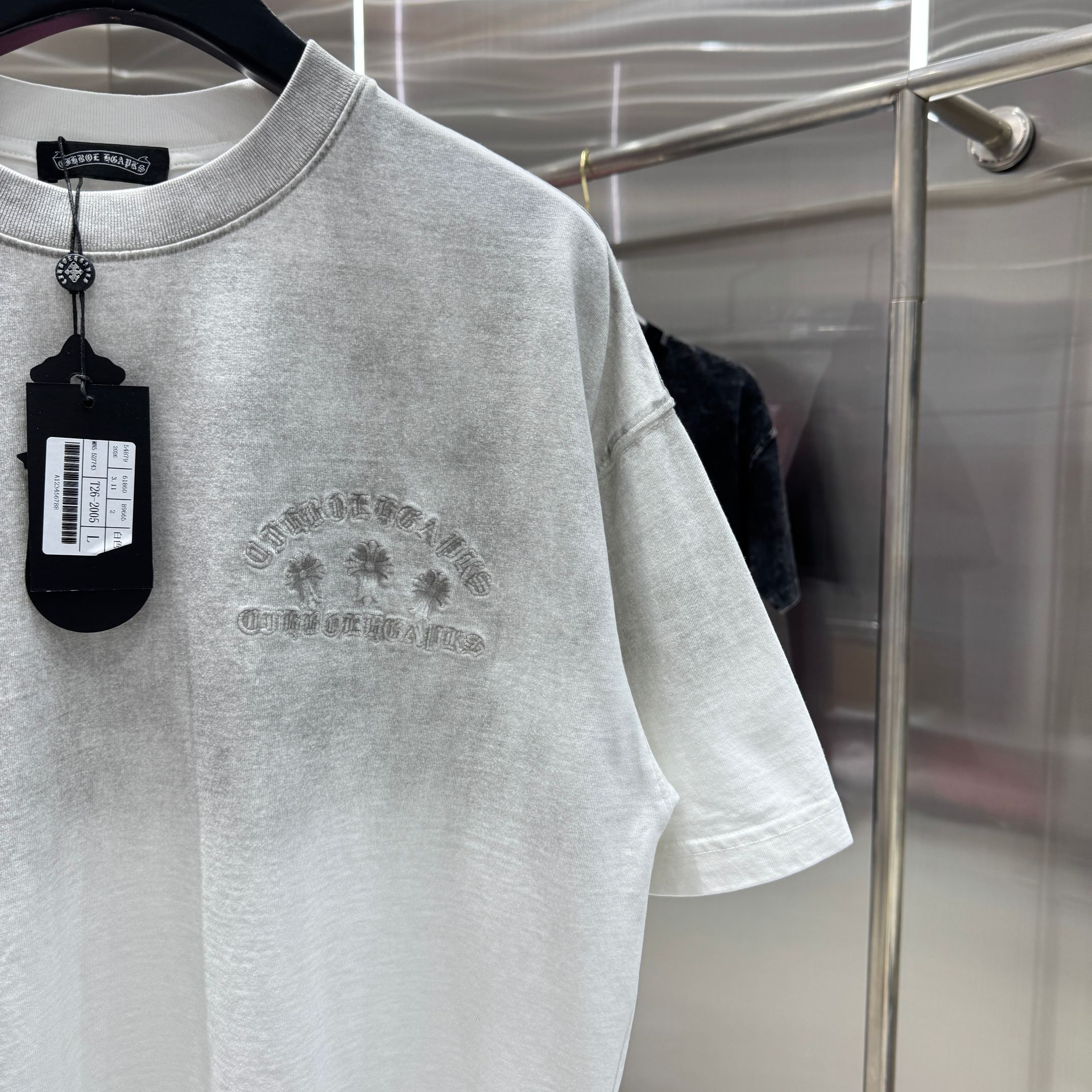 Chrome Hearts 克罗心 CH 春夏新款 2026 贴布绣绣花工艺短袖T恤 重工水洗面料350克重