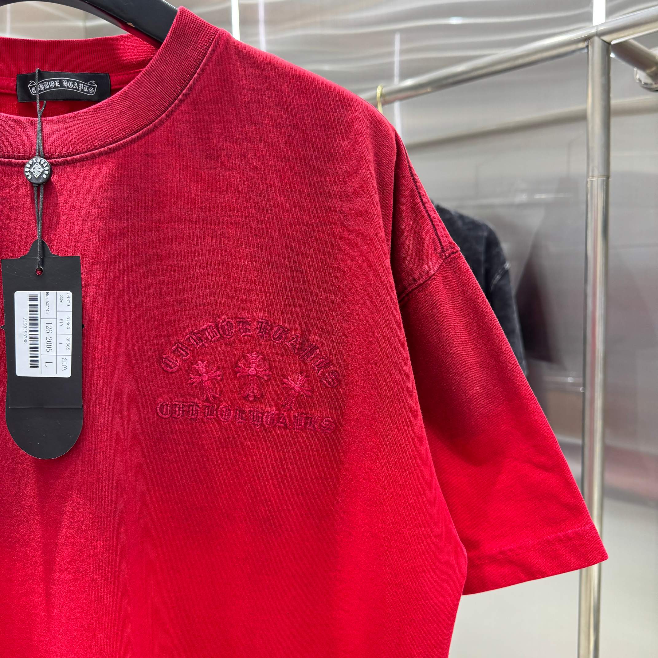 Chrome Hearts 克罗心 CH 春夏新款 2026 贴布绣绣花工艺短袖T恤 重工水洗面料350克重