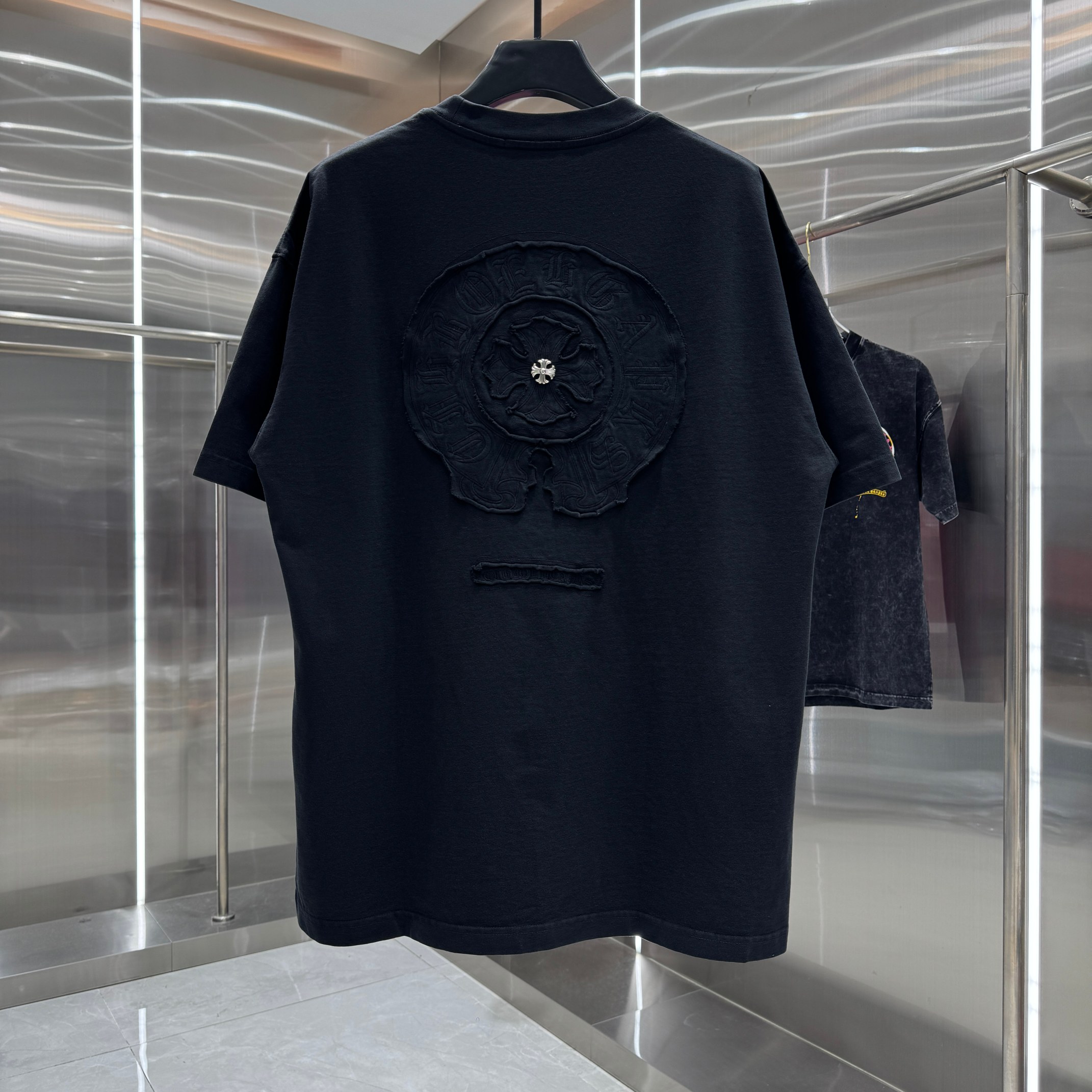 Chrome Hearts 克罗心 CH 春夏新款 2026 重工水洗贴布绣 万针刺绣工艺短袖T恤 重工面料300克重