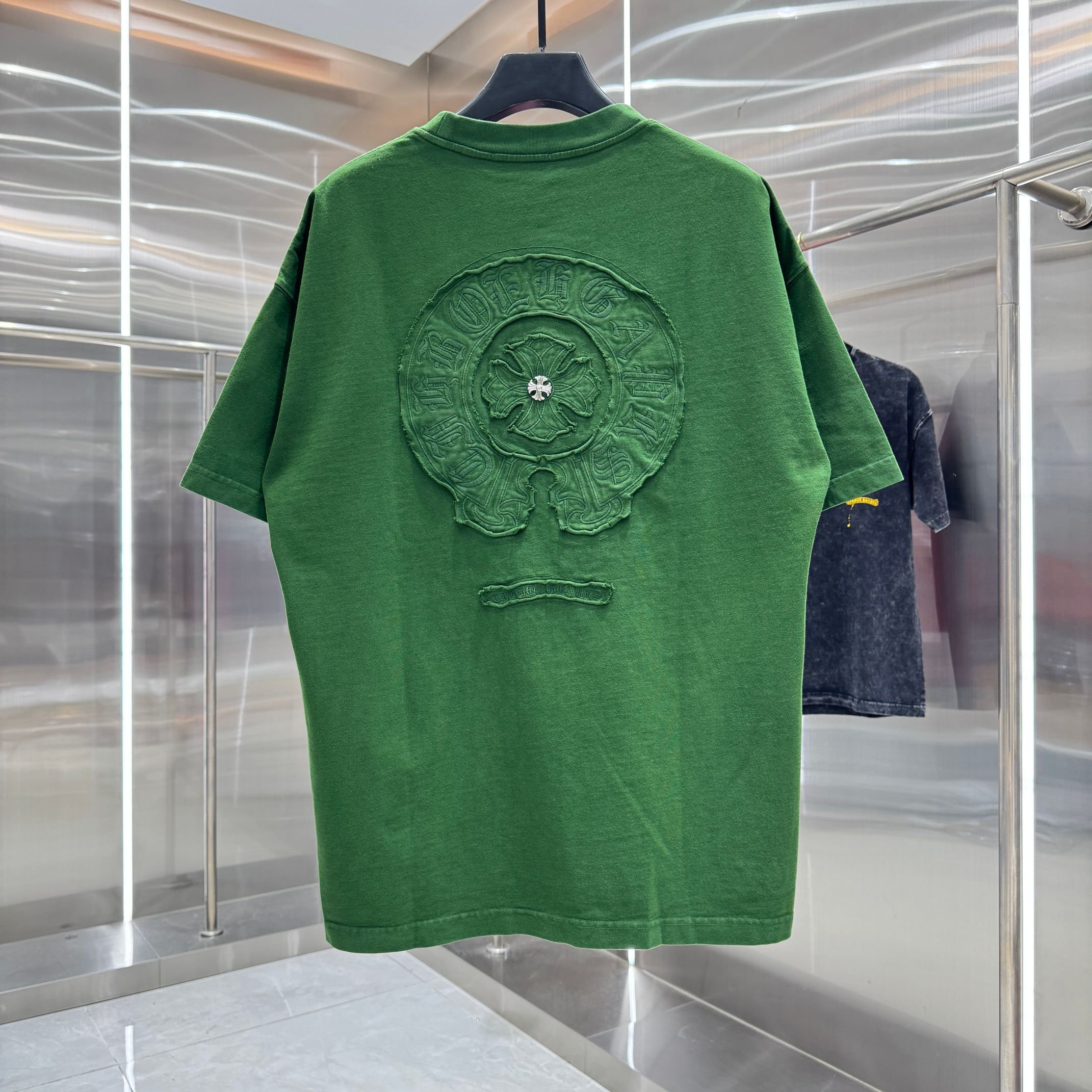 Chrome Hearts 克罗心 CH 春夏新款 2026 重工水洗贴布绣 万针刺绣工艺短袖T恤 重工面料300克重