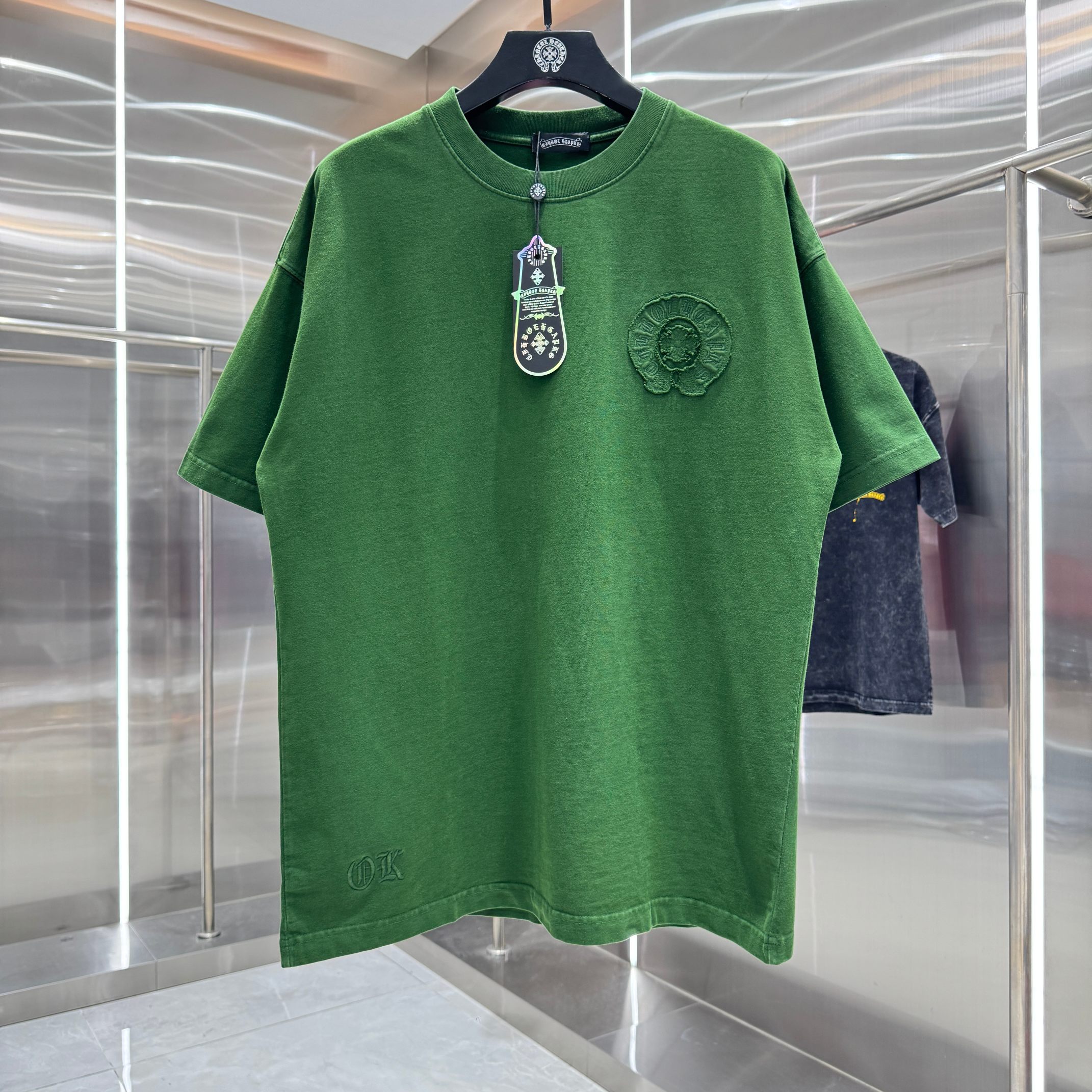 Chrome Hearts 克罗心 CH 春夏新款 2026 重工水洗贴布绣 万针刺绣工艺短袖T恤 重工面料300克重
