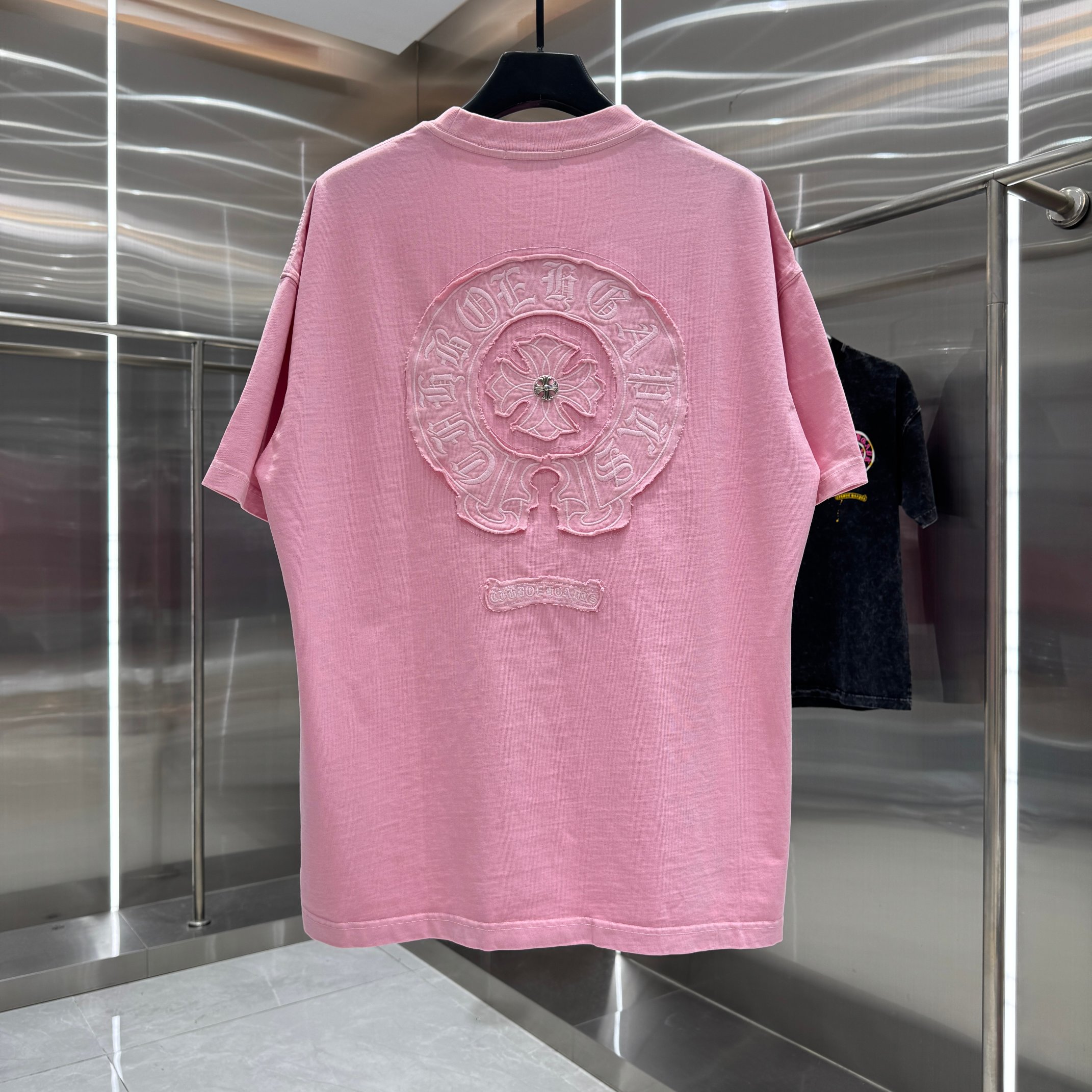 Chrome Hearts 克罗心 CH 春夏新款 2026 重工水洗贴布绣 万针刺绣工艺短袖T恤 重工面料300克重