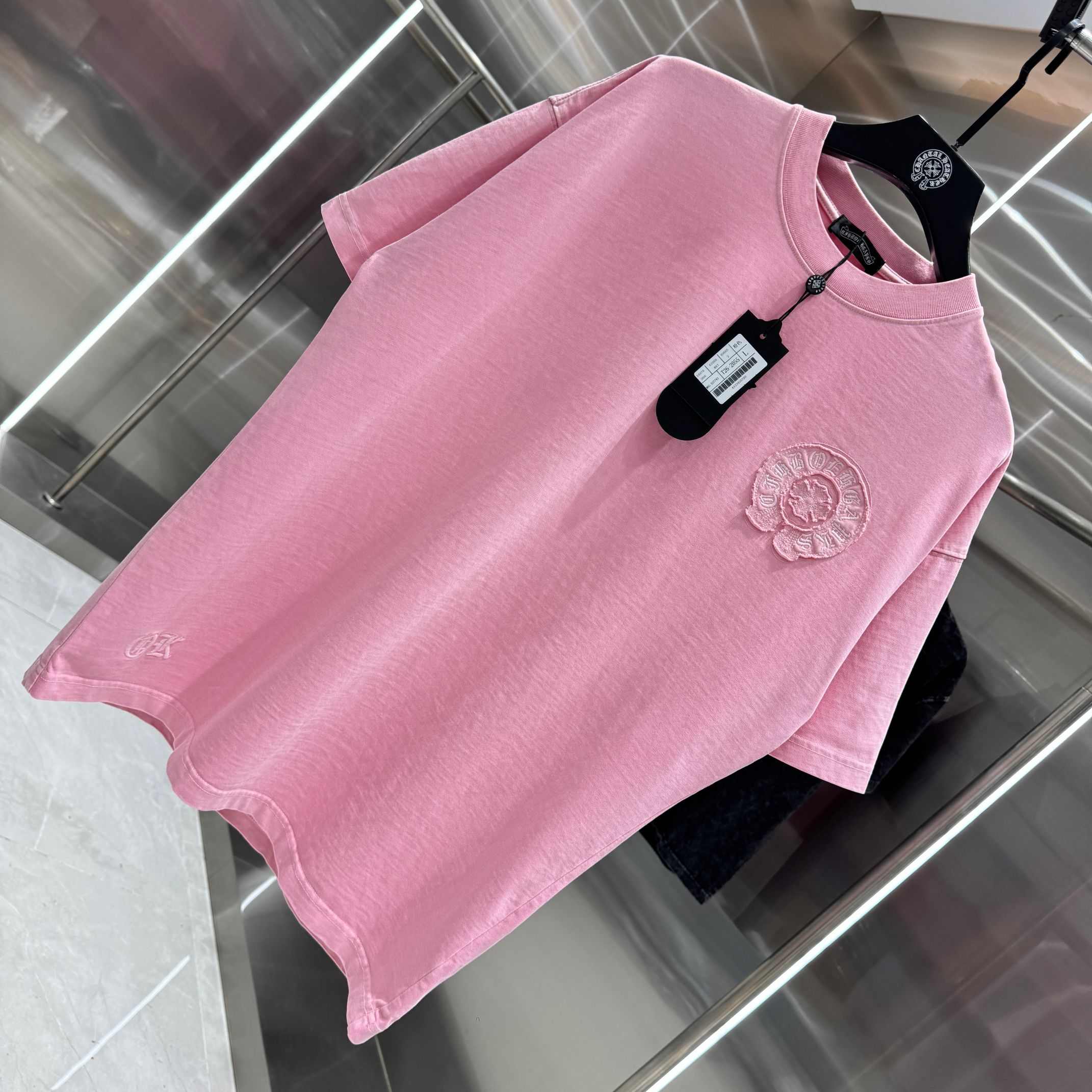 Chrome Hearts 克罗心 CH 春夏新款 2026 重工水洗贴布绣 万针刺绣工艺短袖T恤 重工面料300克重