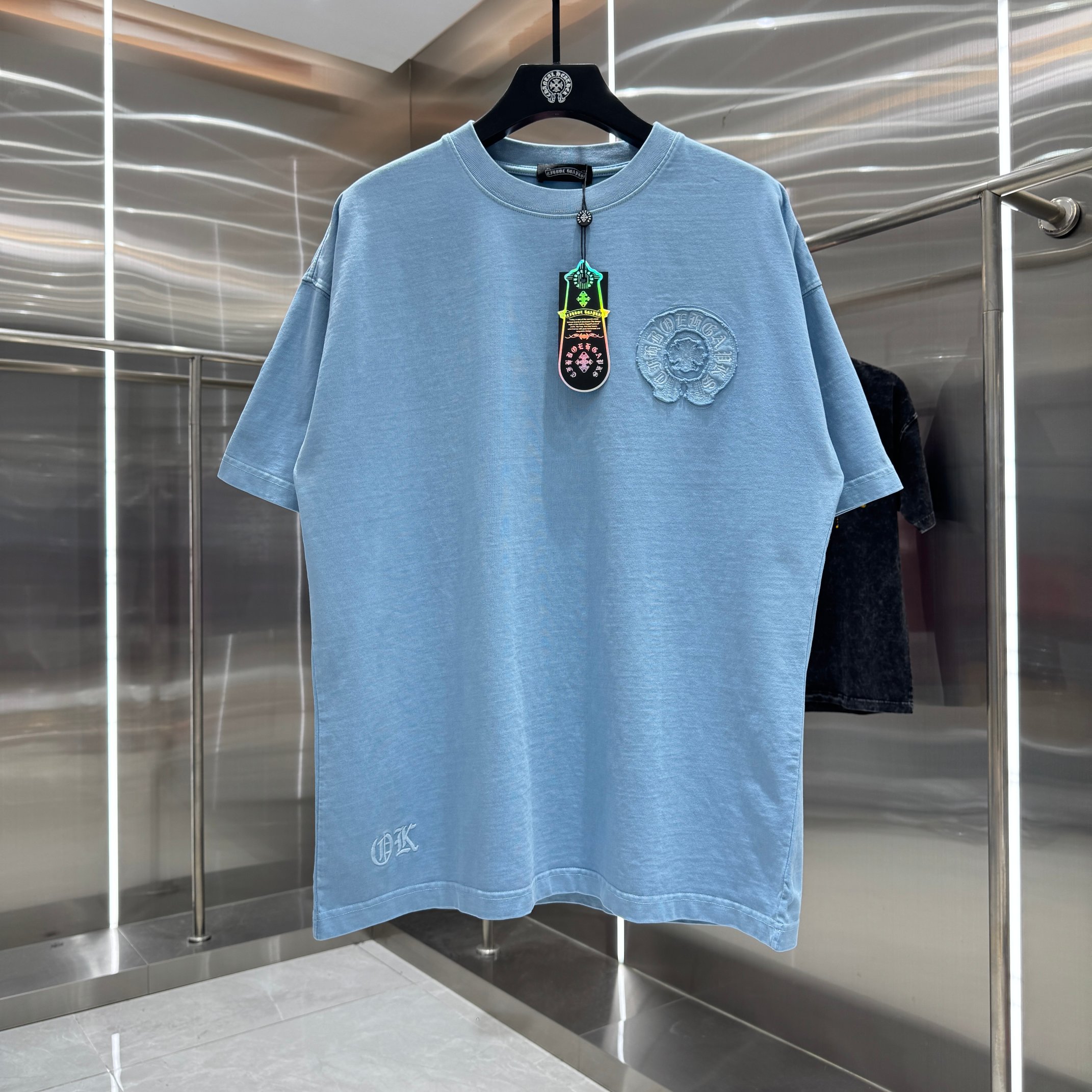 Chrome Hearts 克罗心 CH 春夏新款 2026 重工水洗贴布绣 万针刺绣工艺短袖T恤 重工面料300克重