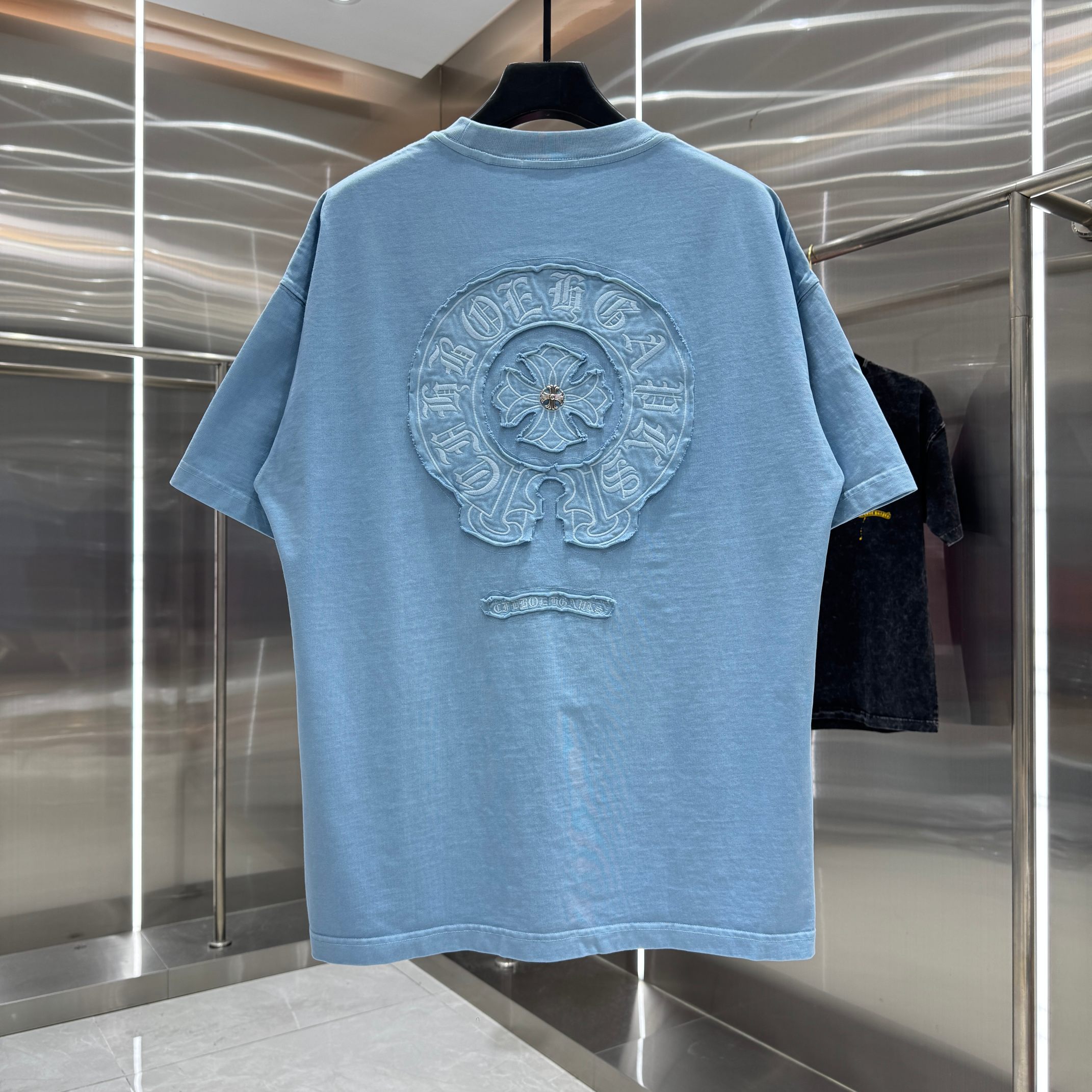 Chrome Hearts 克罗心 CH 春夏新款 2026 重工水洗贴布绣 万针刺绣工艺短袖T恤 重工面料300克重