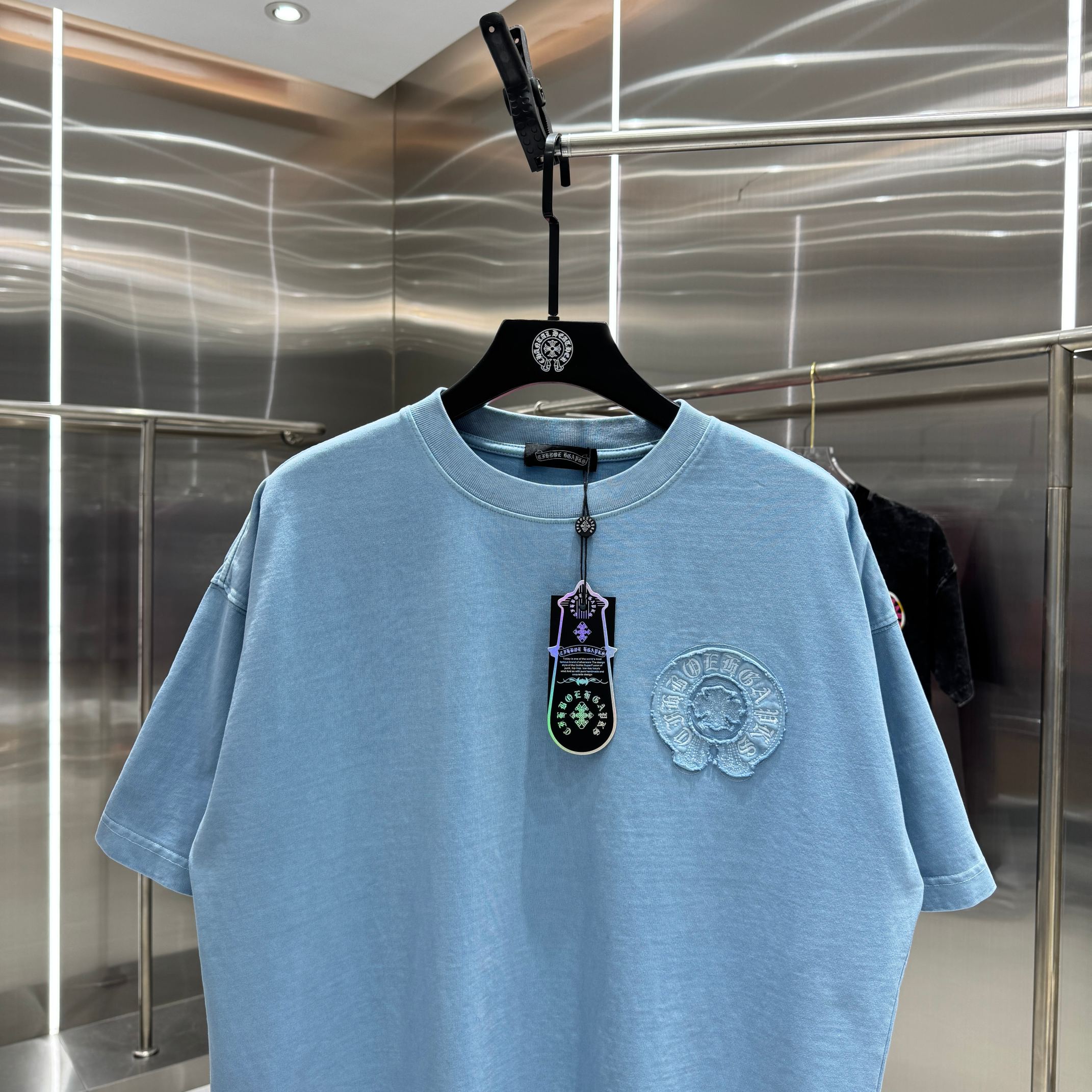 Chrome Hearts 克罗心 CH 春夏新款 2026 重工水洗贴布绣 万针刺绣工艺短袖T恤 重工面料300克重