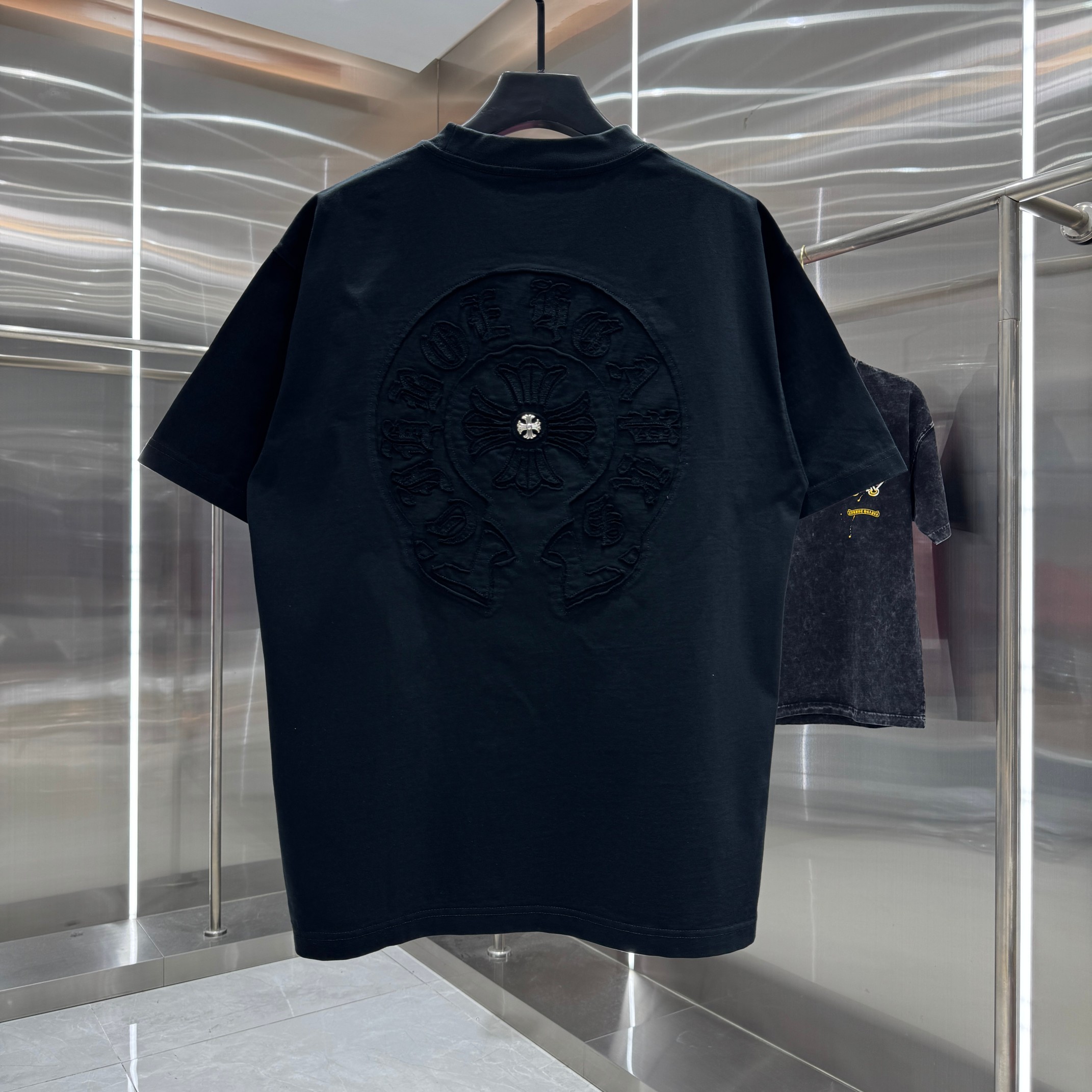Chrome Hearts 克罗心 CH 春夏新款 2026 重工水洗贴布绣 万针刺绣工艺短袖T恤 重工面料310克重