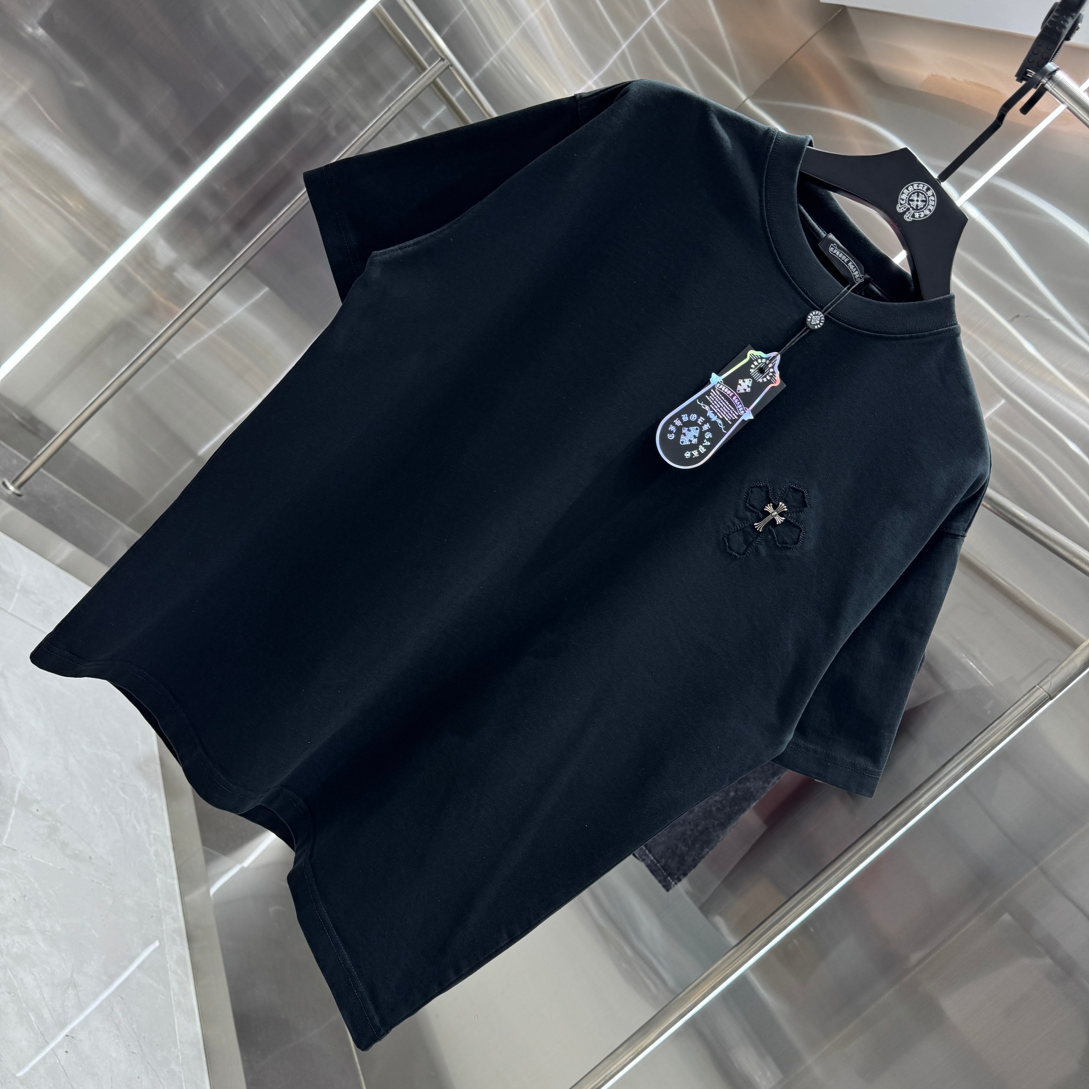 Chrome Hearts 克罗心 CH 春夏新款 2026 重工水洗贴布绣 万针刺绣工艺短袖T恤 重工面料310克重