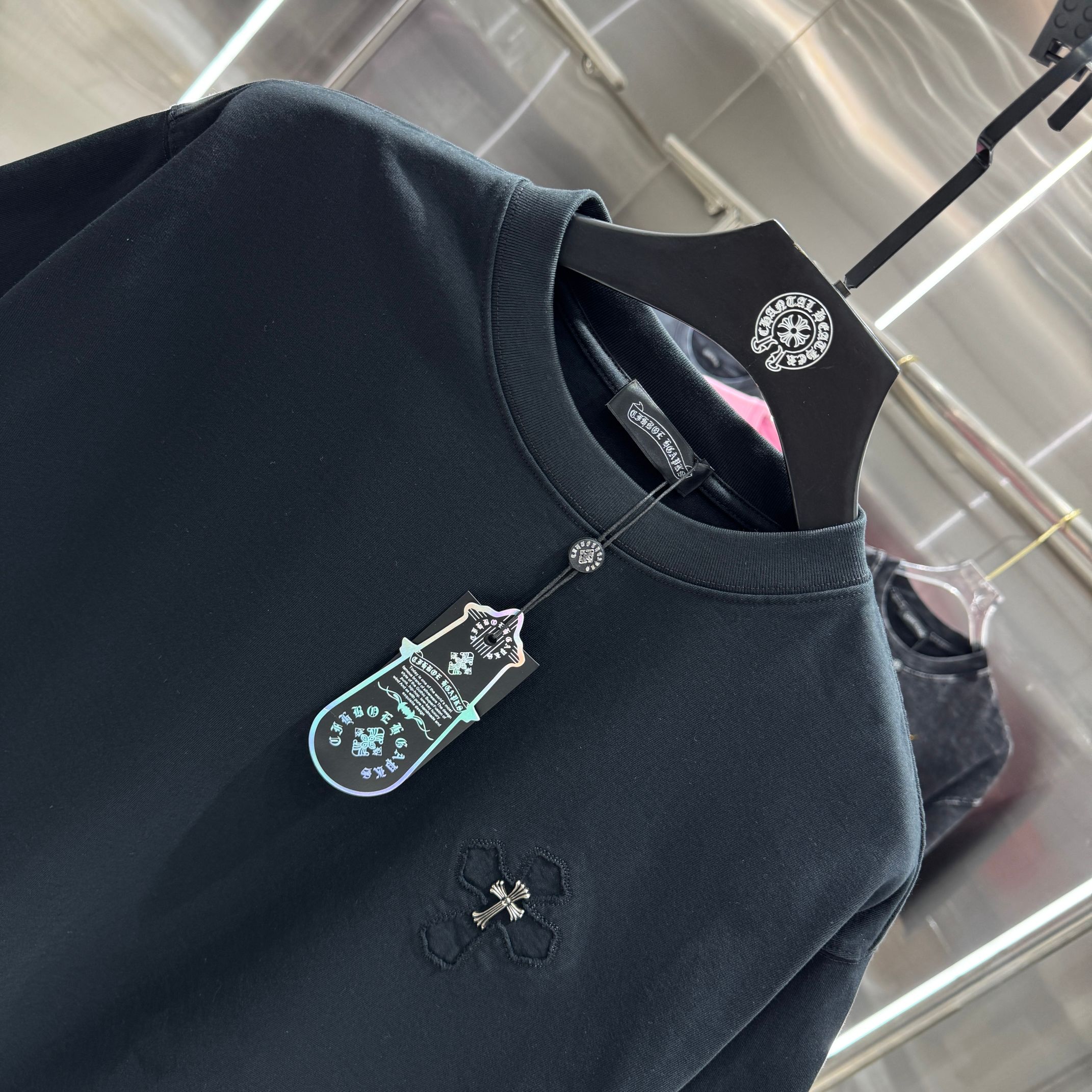 Chrome Hearts 克罗心 CH 春夏新款 2026 重工水洗贴布绣 万针刺绣工艺短袖T恤 重工面料310克重