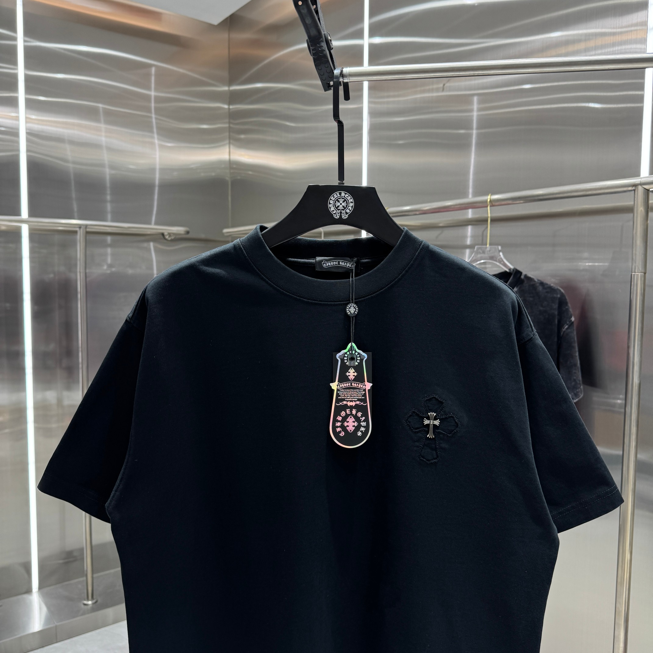 Chrome Hearts 克罗心 CH 春夏新款 2026 重工水洗贴布绣 万针刺绣工艺短袖T恤 重工面料310克重