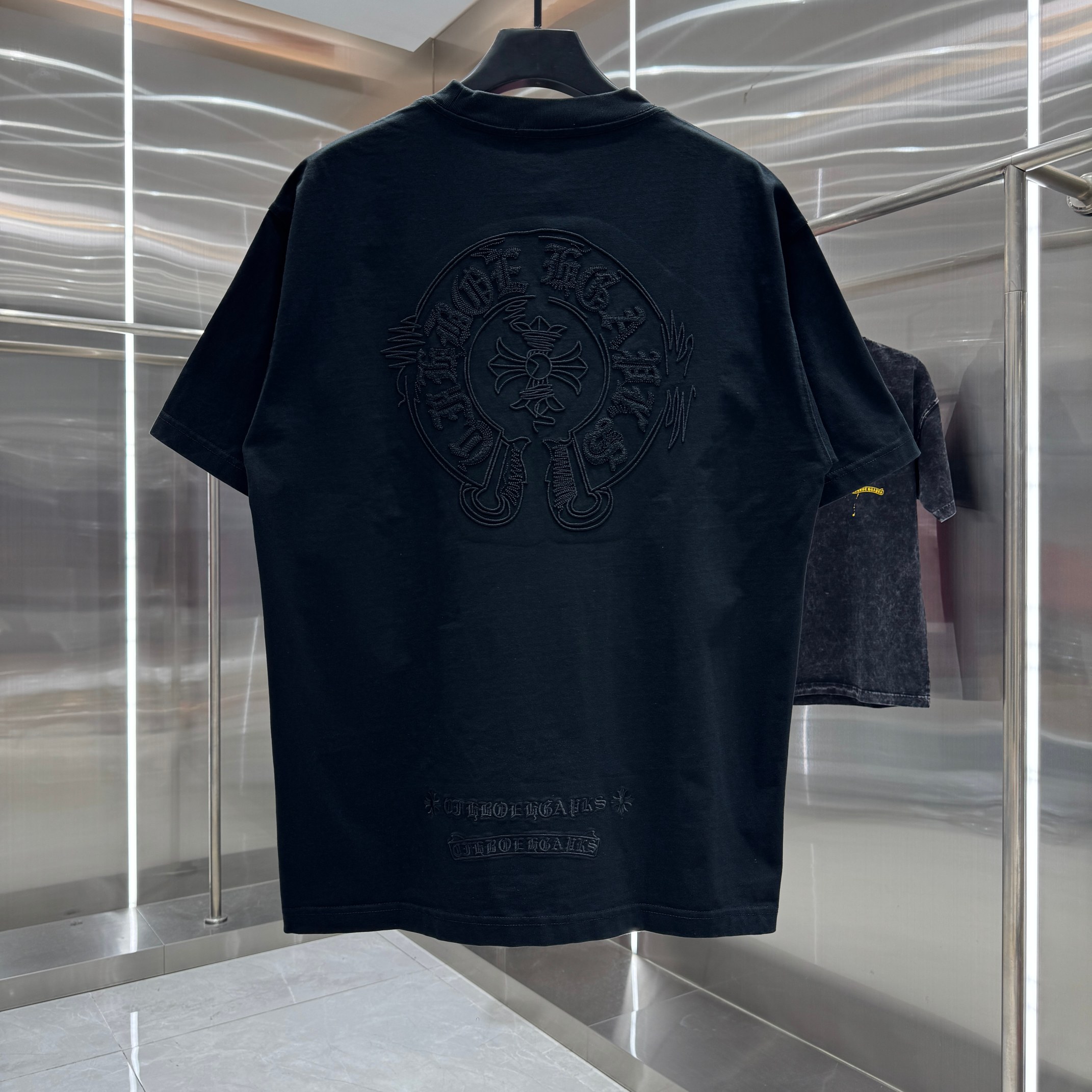 Chrome Hearts 克罗心 CH 春夏新款 2026 重工水洗镂空绣 万针刺绣工艺短袖T恤 重工面料300克重