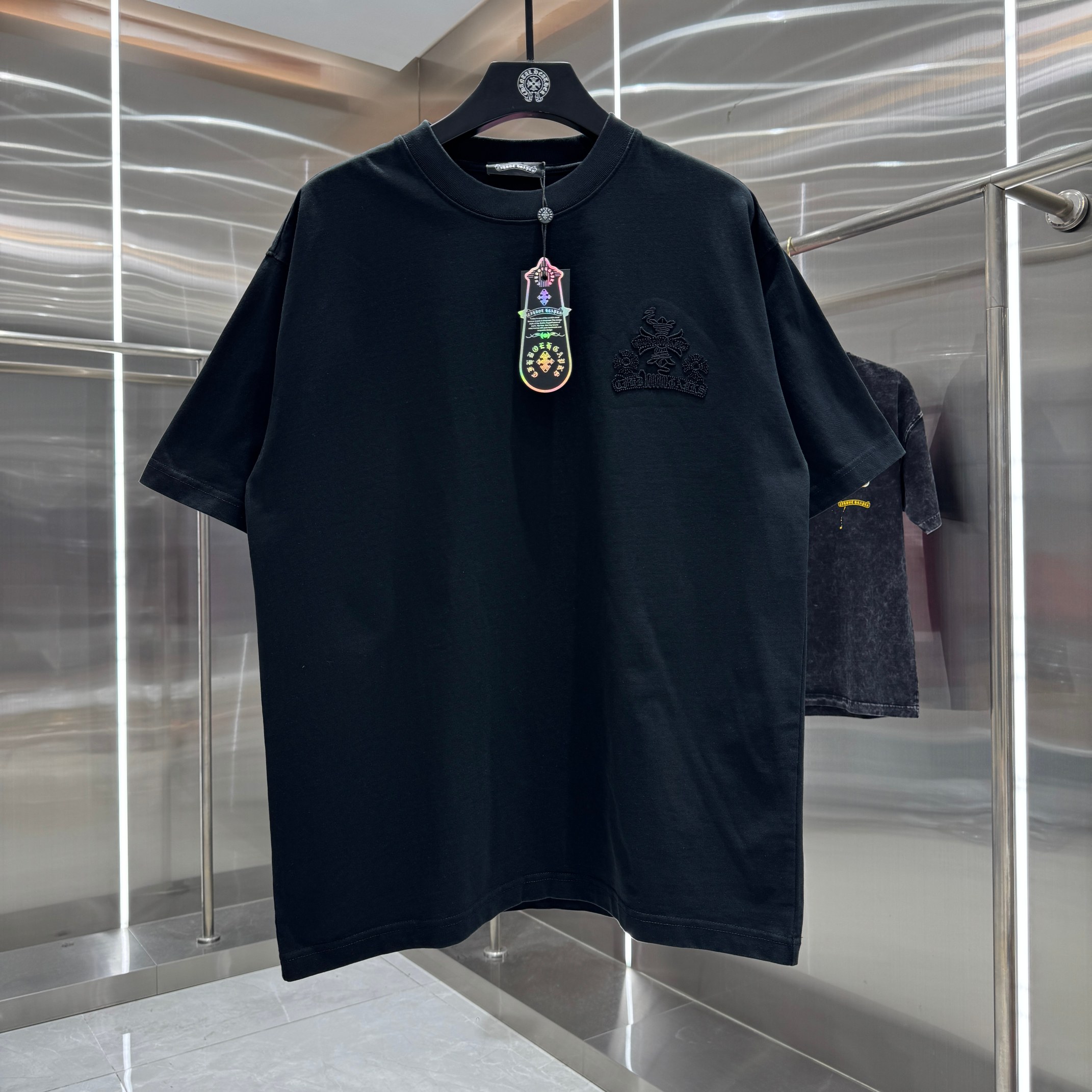 Chrome Hearts 克罗心 CH 春夏新款 2026 重工水洗镂空绣 万针刺绣工艺短袖T恤 重工面料300克重