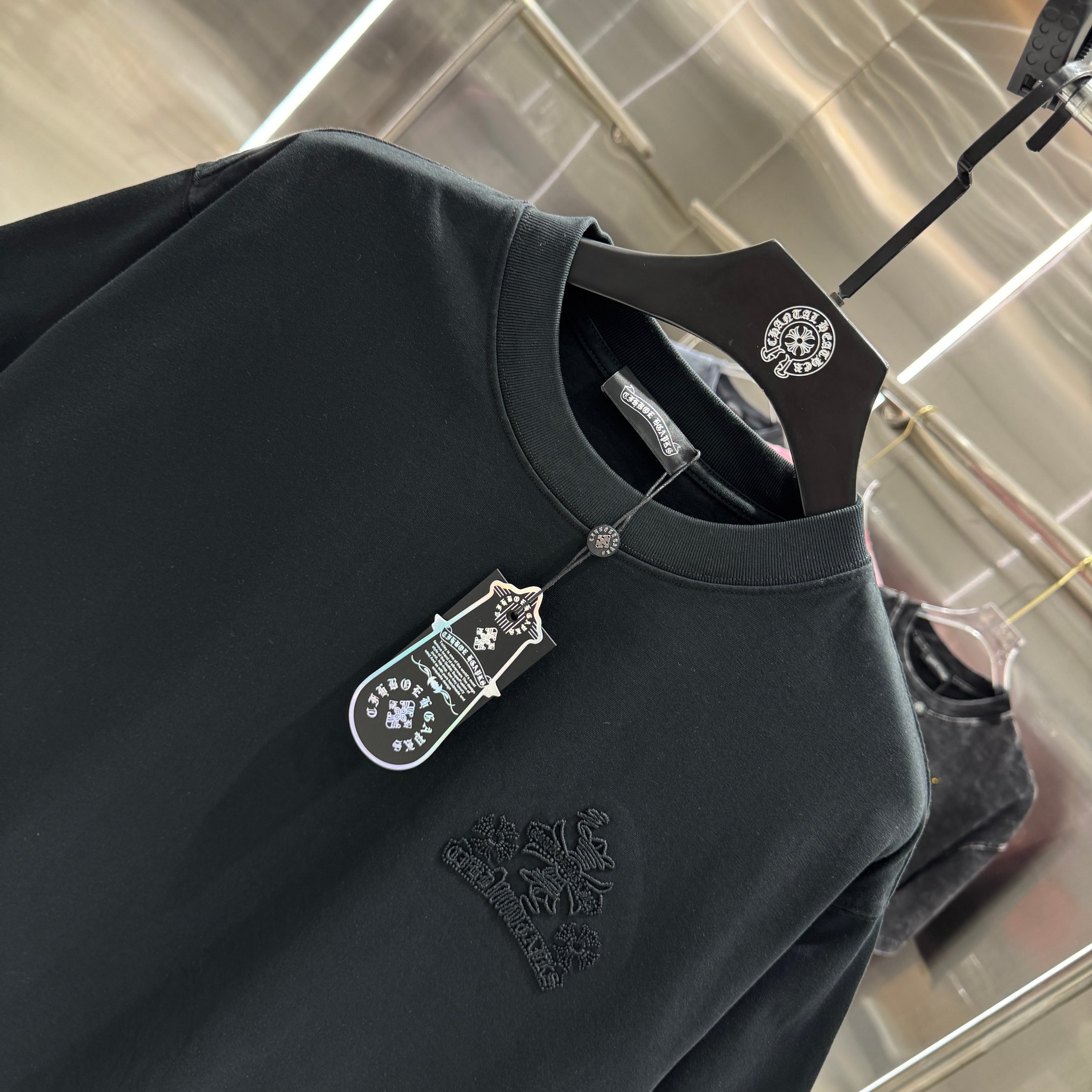 Chrome Hearts 克罗心 CH 春夏新款 2026 重工水洗镂空绣 万针刺绣工艺短袖T恤 重工面料300克重