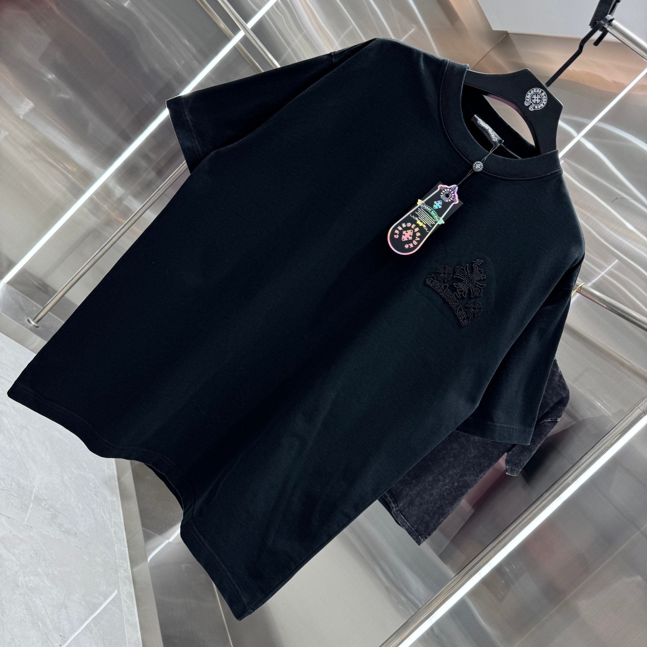 Chrome Hearts 克罗心 CH 春夏新款 2026 重工水洗镂空绣 万针刺绣工艺短袖T恤 重工面料300克重