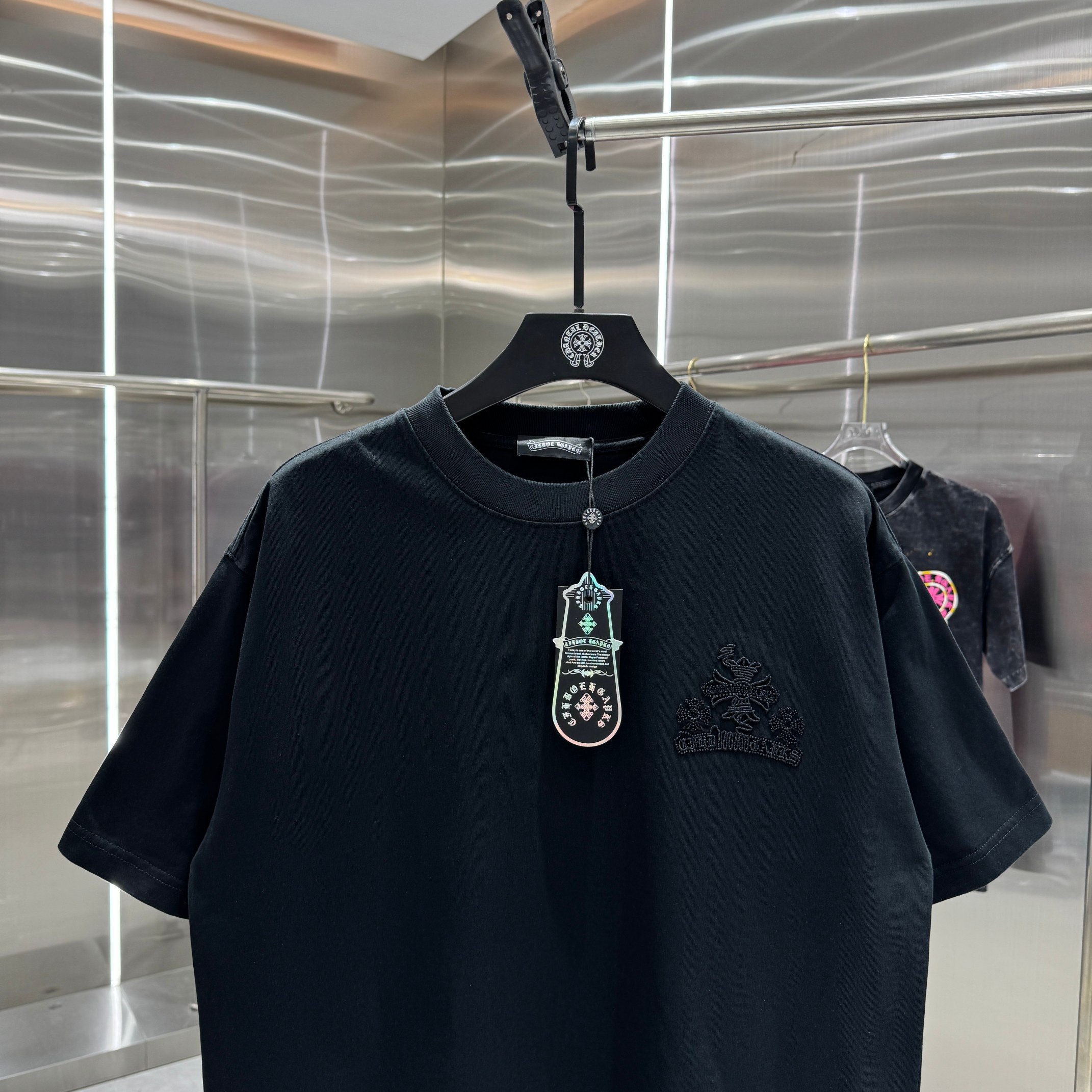 Chrome Hearts 克罗心 CH 春夏新款 2026 重工水洗镂空绣 万针刺绣工艺短袖T恤 重工面料300克重