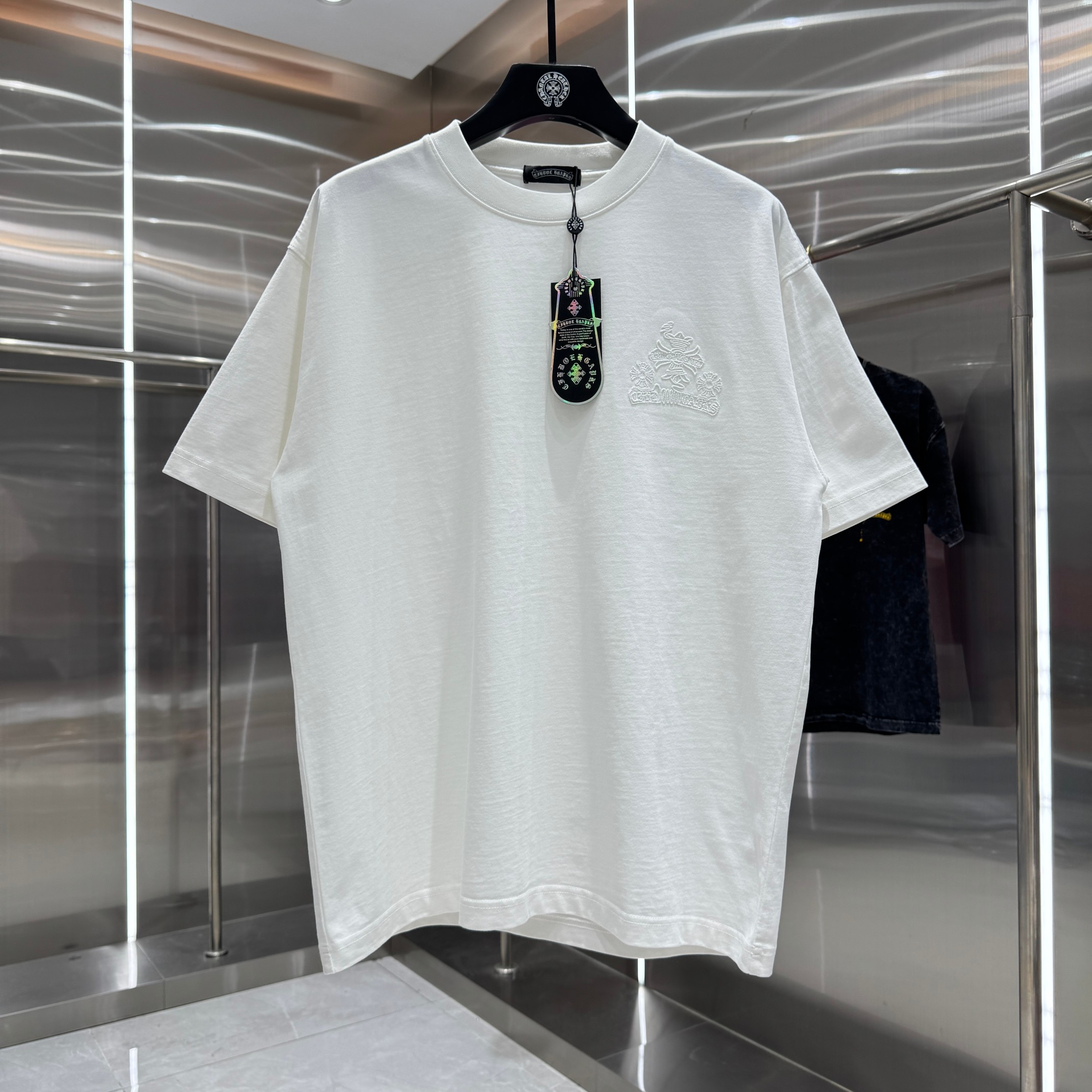 Chrome Hearts 克罗心 CH 春夏新款 2026 重工水洗镂空绣 万针刺绣工艺短袖T恤 重工面料300克重