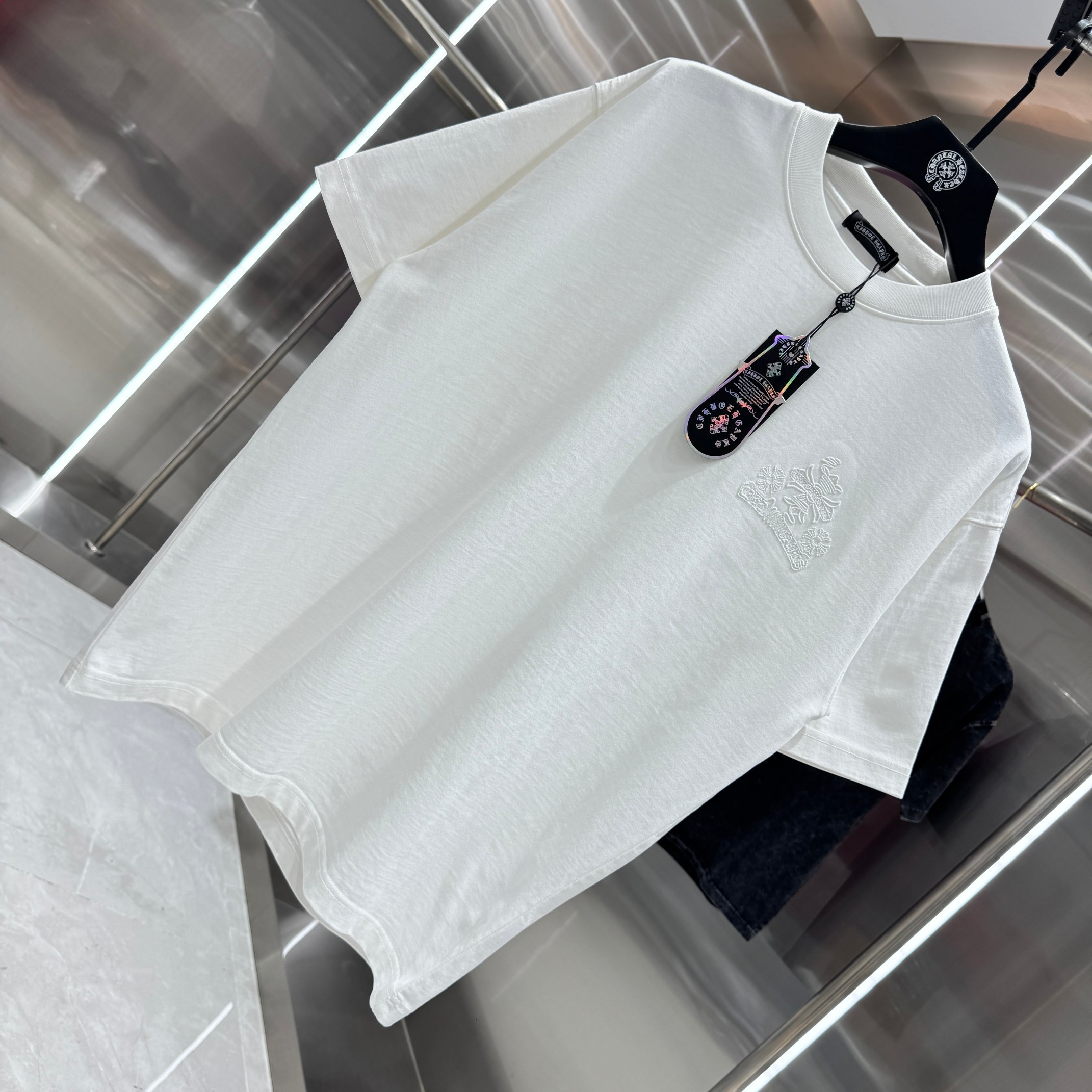 Chrome Hearts 克罗心 CH 春夏新款 2026 重工水洗镂空绣 万针刺绣工艺短袖T恤 重工面料300克重