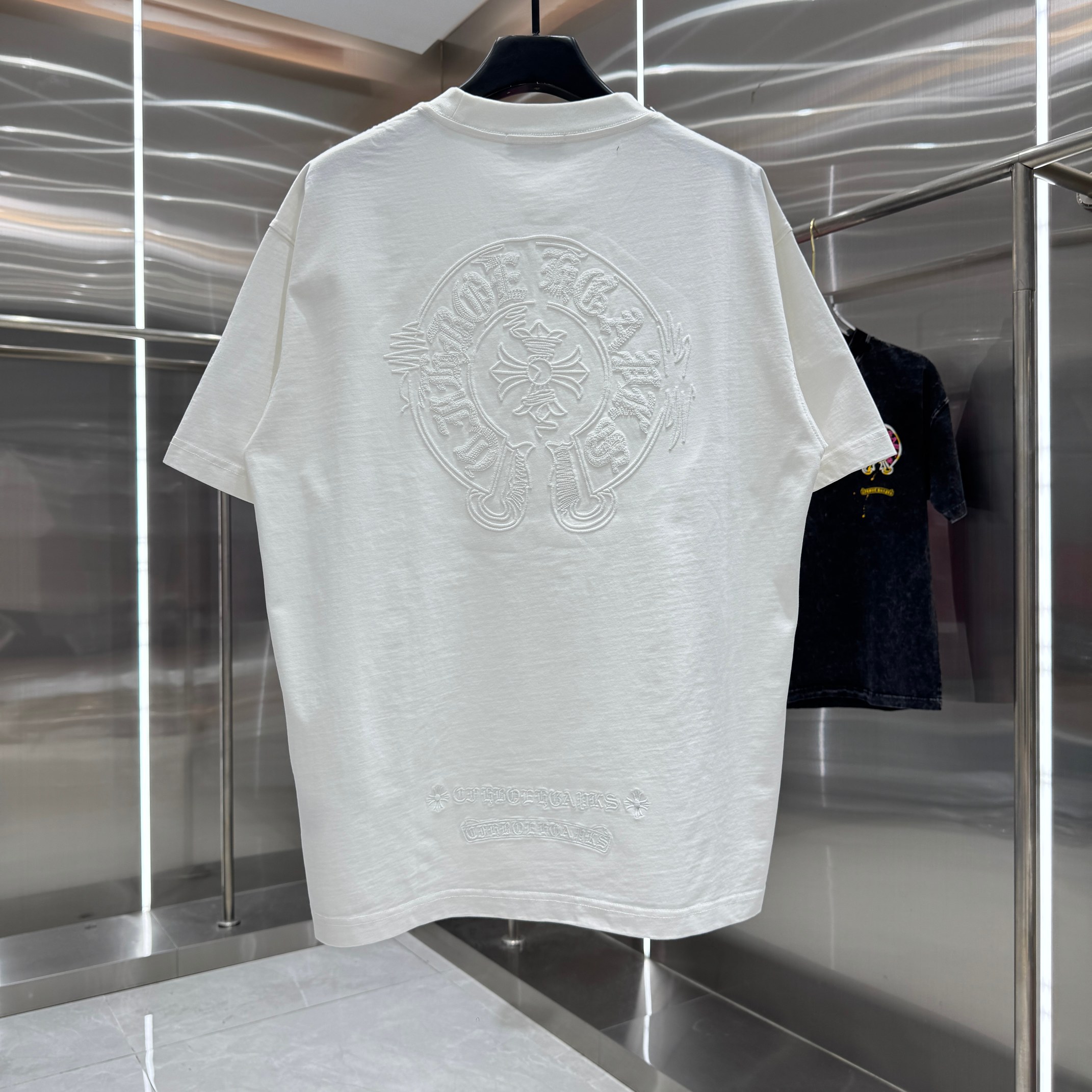 Chrome Hearts 克罗心 CH 春夏新款 2026 重工水洗镂空绣 万针刺绣工艺短袖T恤 重工面料300克重