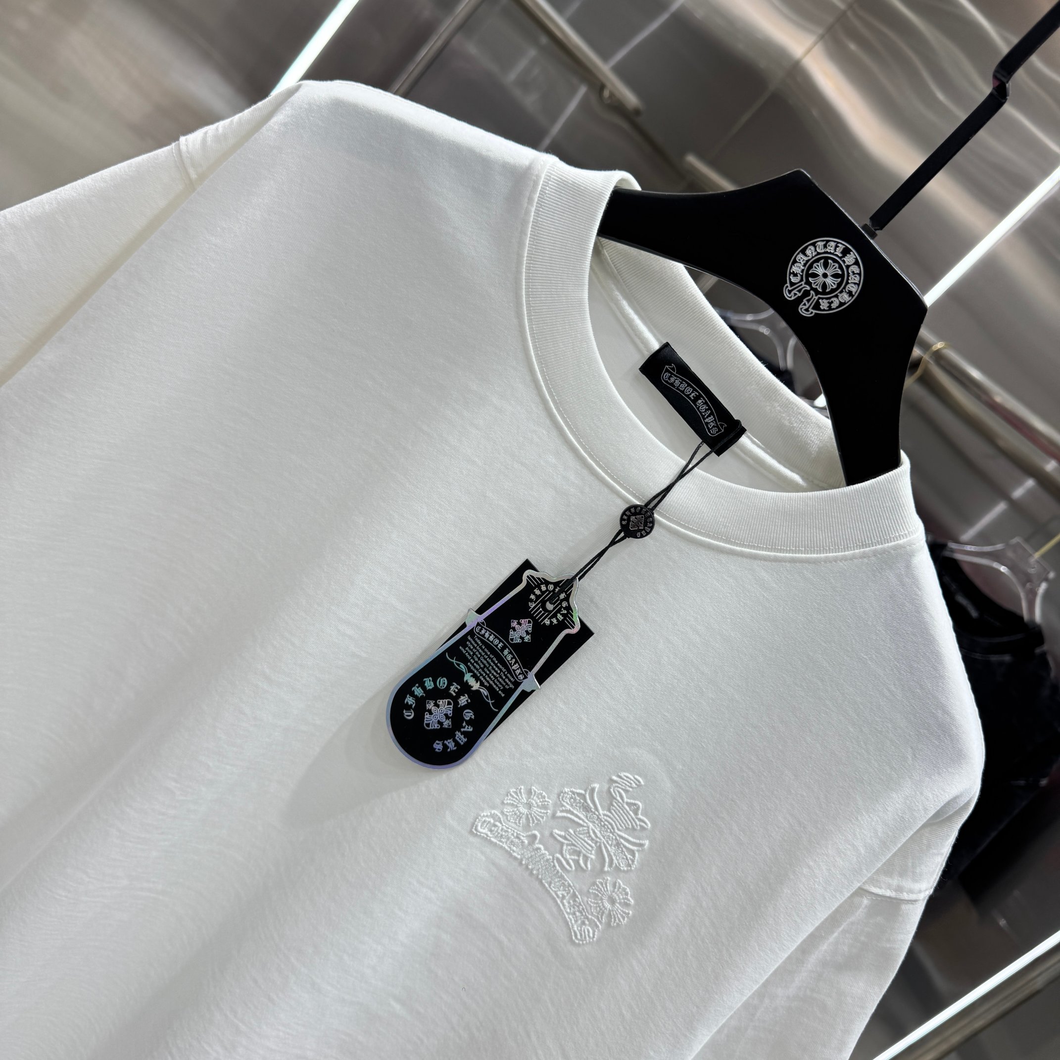 Chrome Hearts 克罗心 CH 春夏新款 2026 重工水洗镂空绣 万针刺绣工艺短袖T恤 重工面料300克重