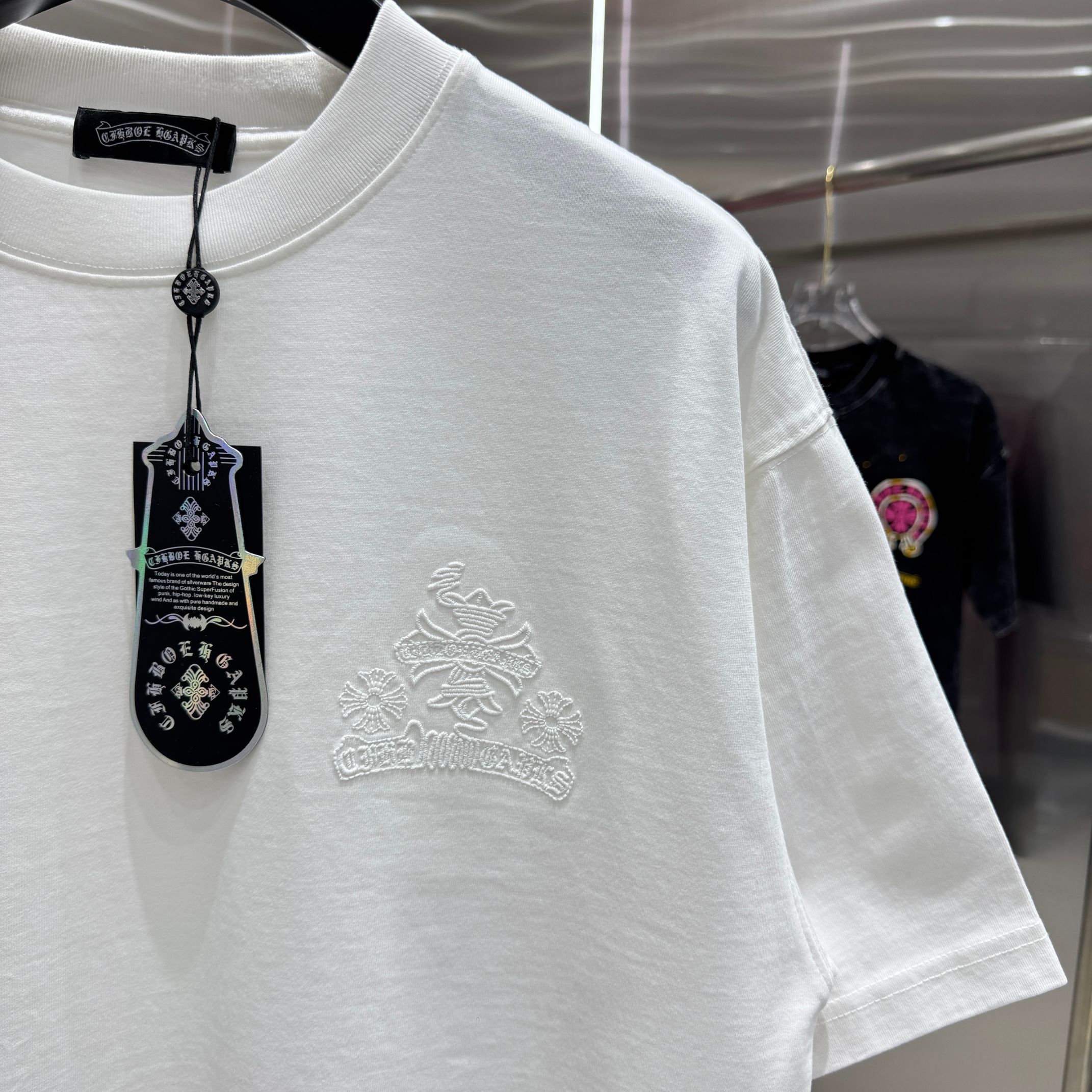 Chrome Hearts 克罗心 CH 春夏新款 2026 重工水洗镂空绣 万针刺绣工艺短袖T恤 重工面料300克重