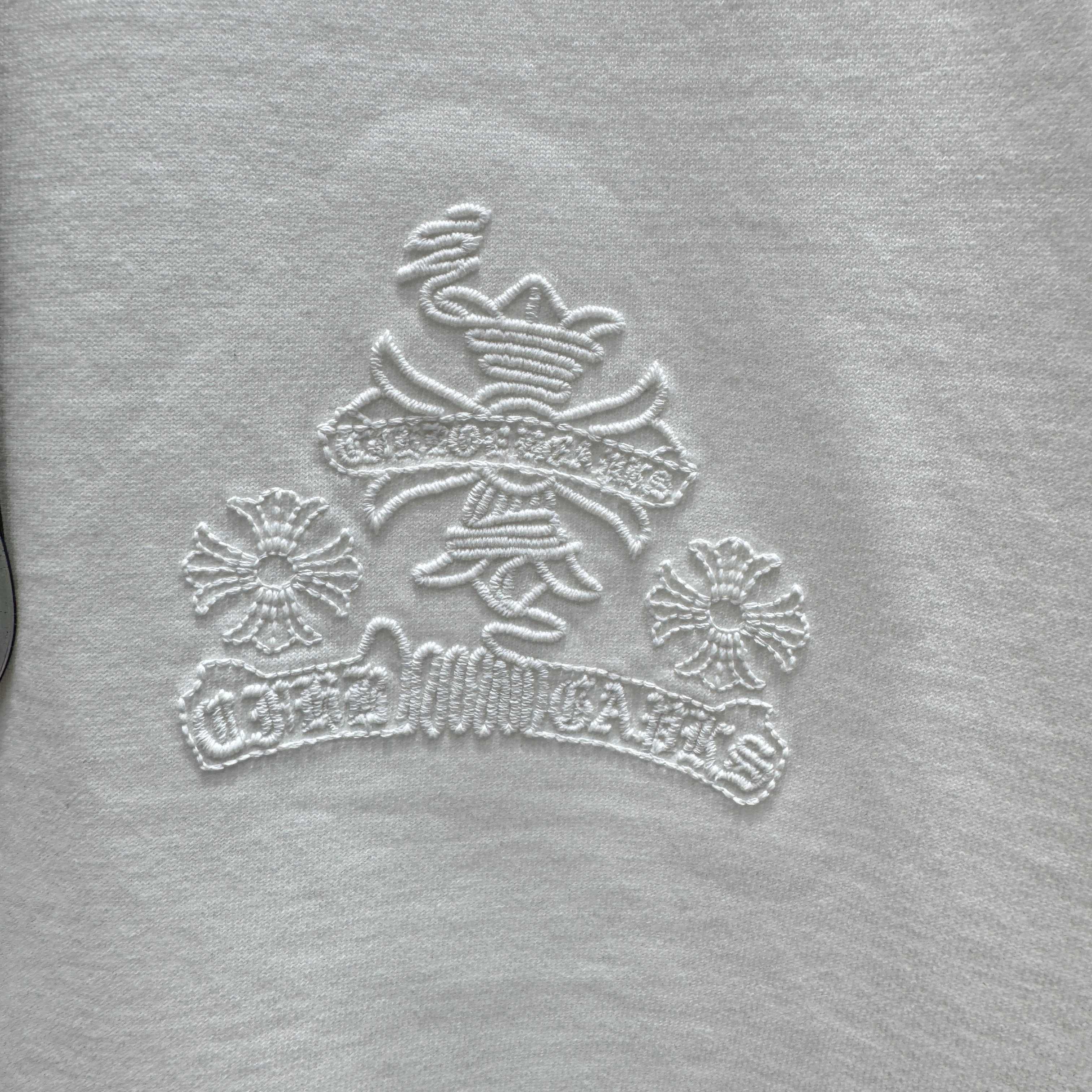 Chrome Hearts 克罗心 CH 春夏新款 2026 重工水洗镂空绣 万针刺绣工艺短袖T恤 重工面料300克重