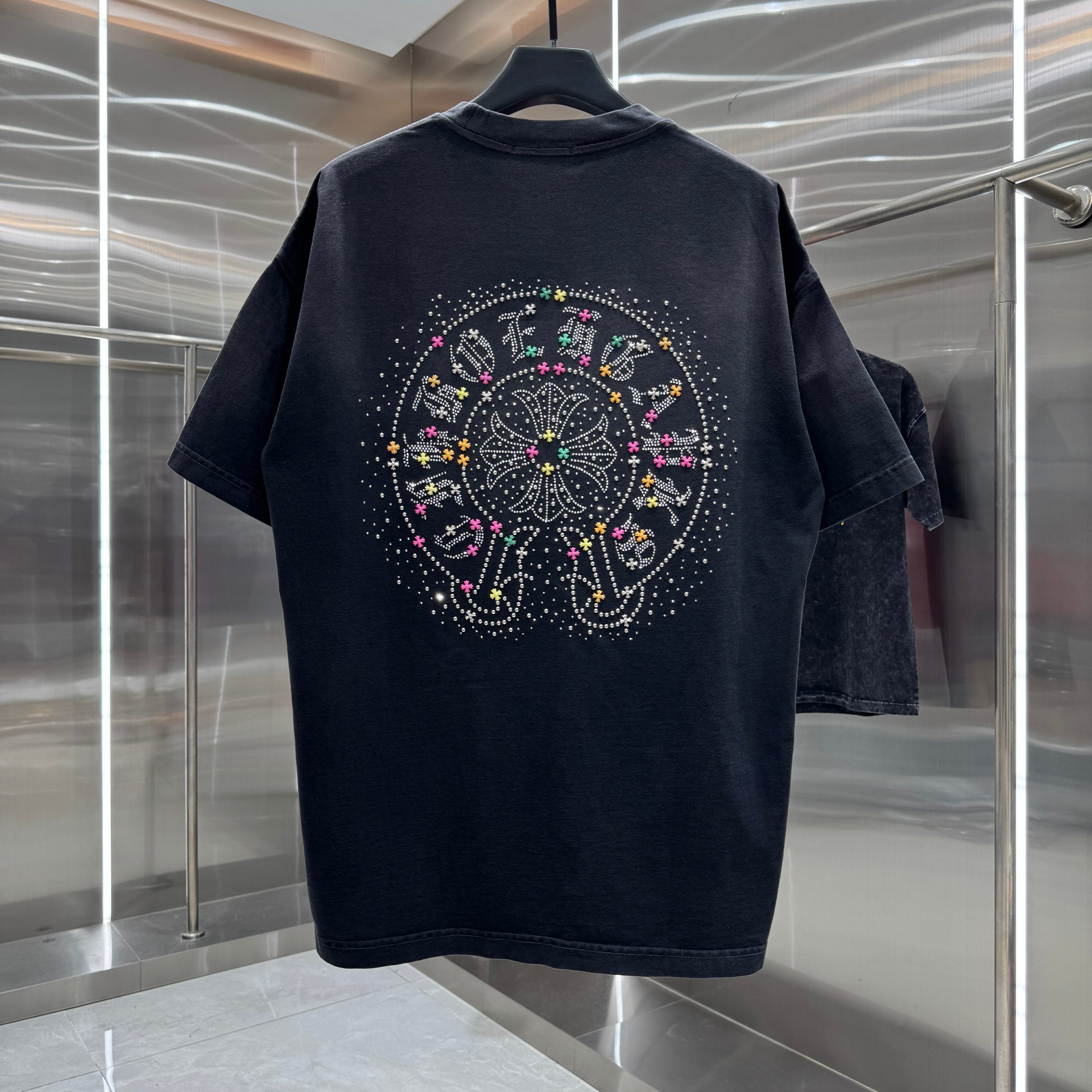 Chrome Hearts 克罗心 CH 春夏新款 2026 重工进口钻烫钻绣工艺短袖T恤 重工面料320克重