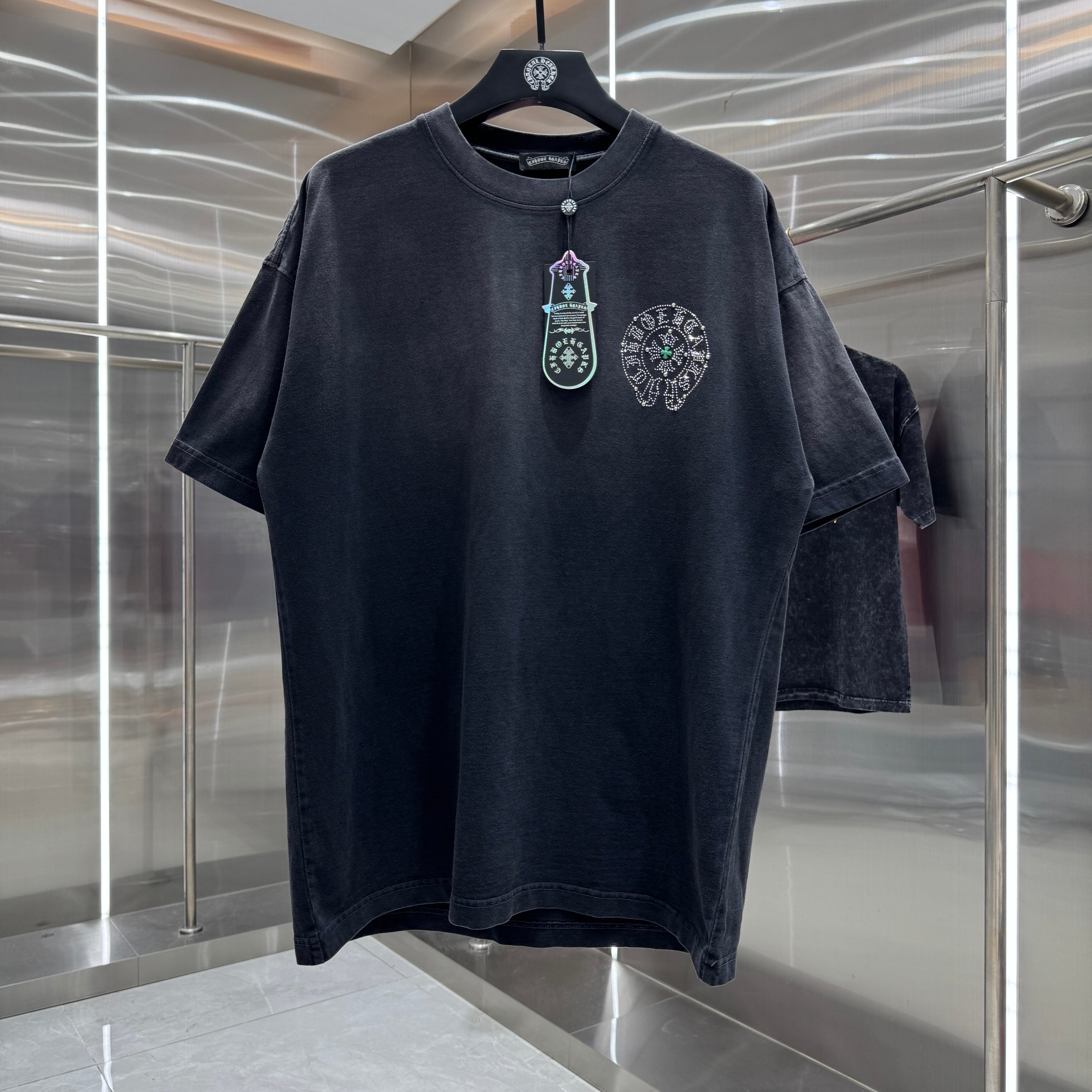 Chrome Hearts 克罗心 CH 春夏新款 2026 重工进口钻烫钻绣工艺短袖T恤 重工面料320克重